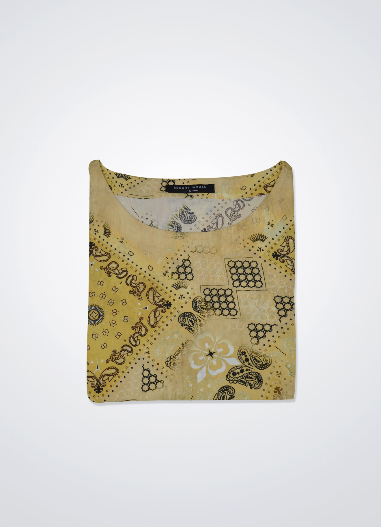 Lemon-Drop by Round-Neck Blouse