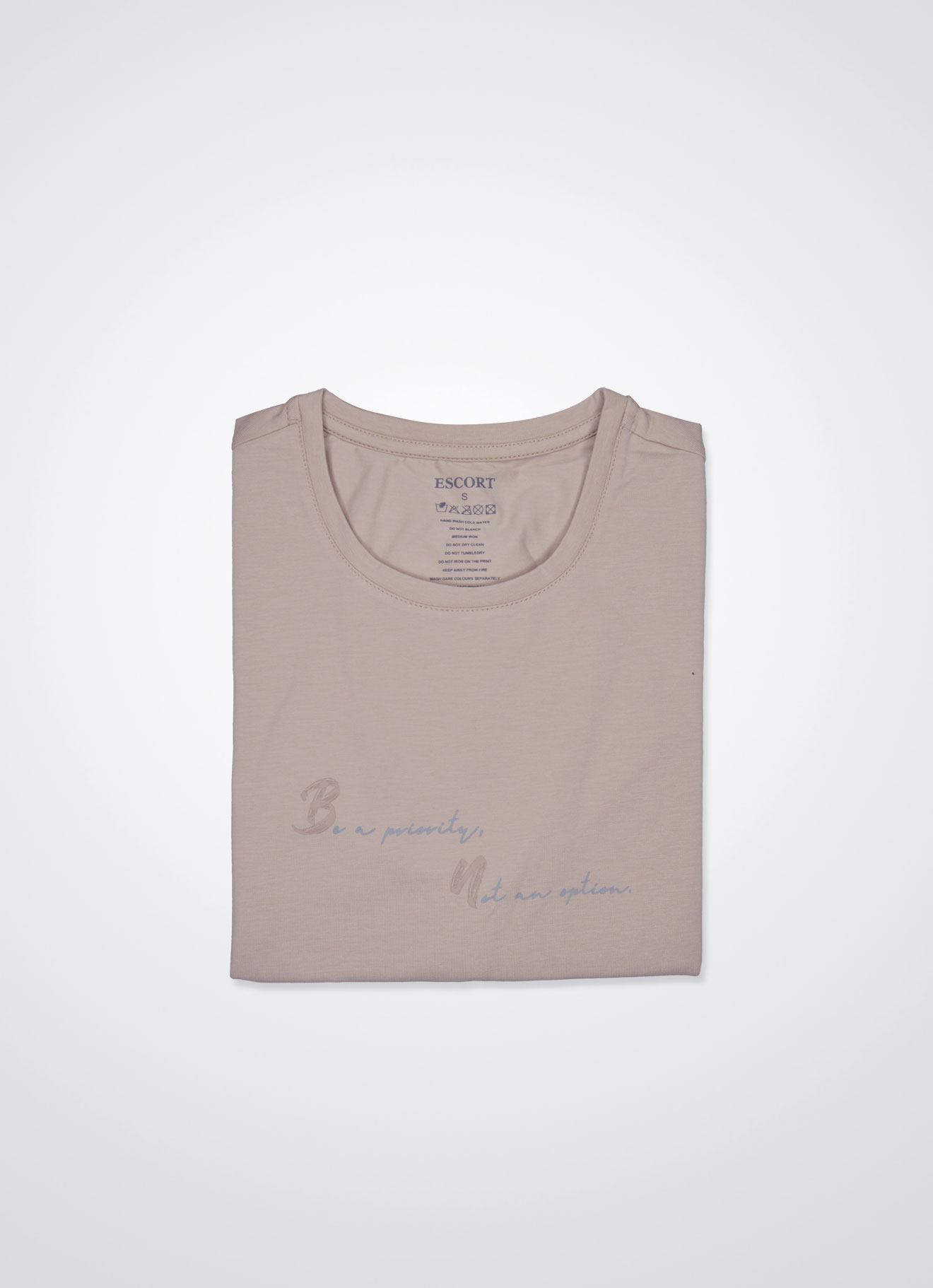 Light-Taupe by Printed T-Shirt