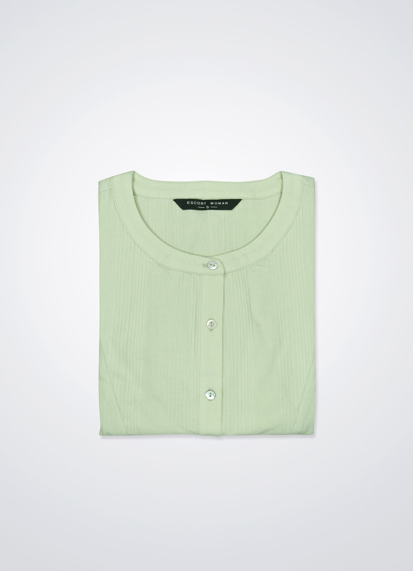 Lime-Cream by Sleeve Blouse