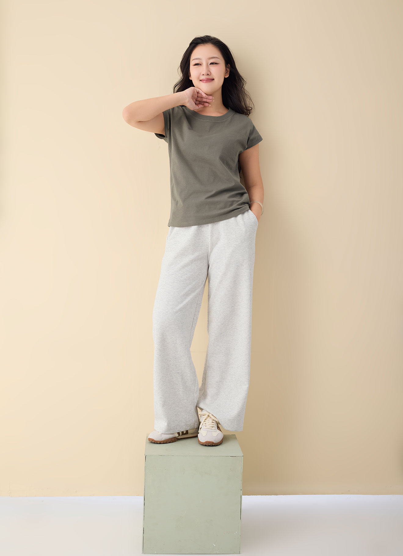 Lvy-Green  by Sleeve Blouse