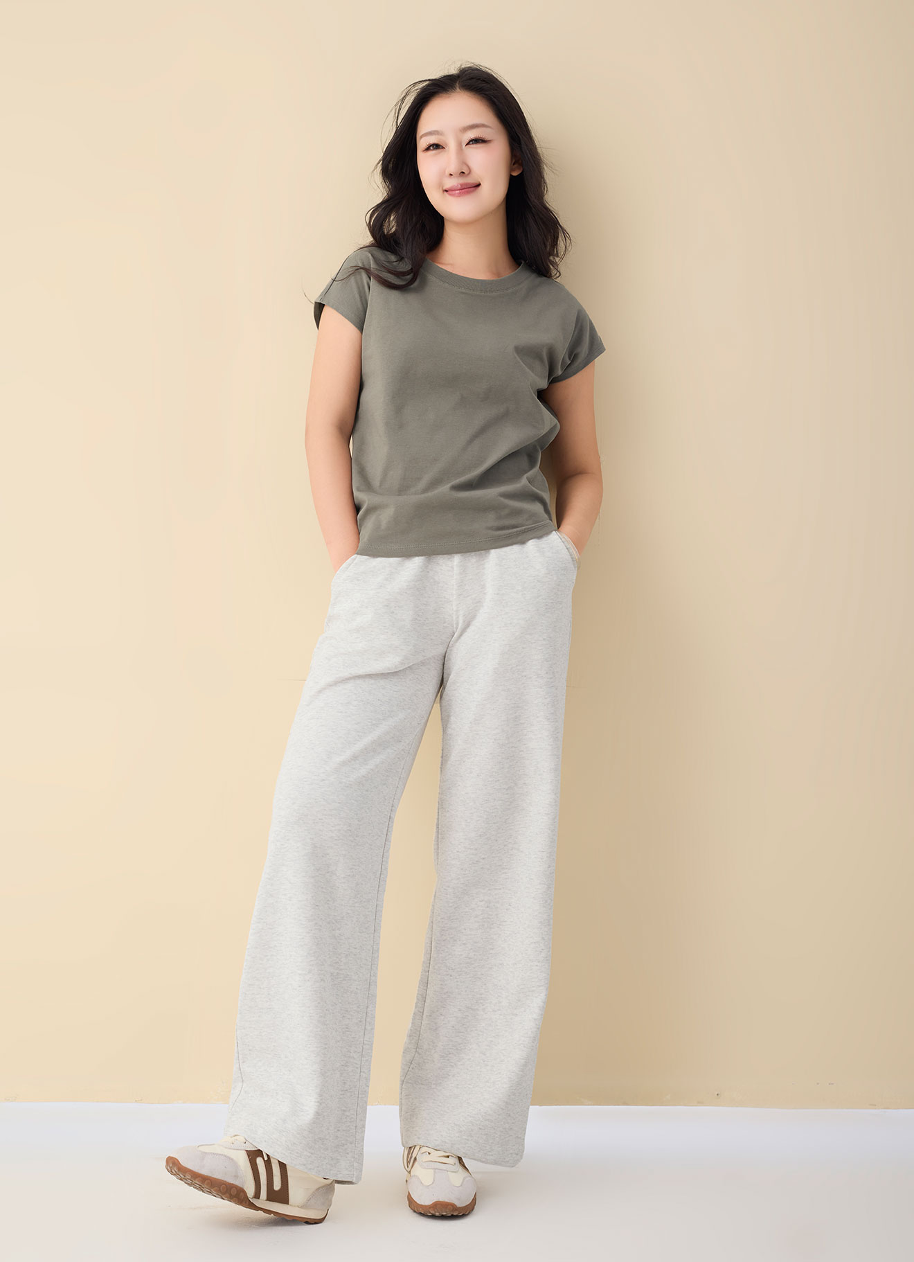 Lvy-Green  by Sleeve Blouse