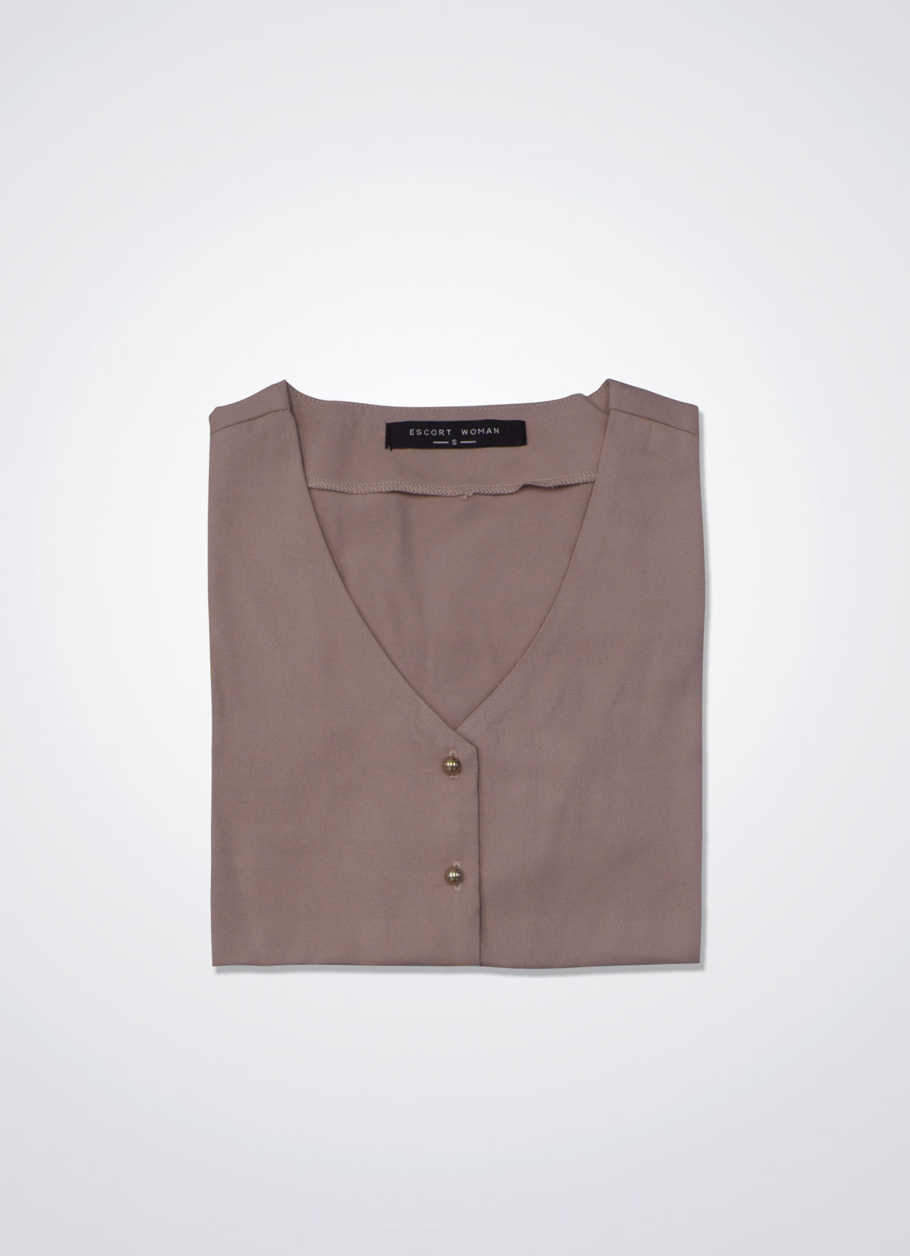 Mahogany-Rose by V-Neck Blouse