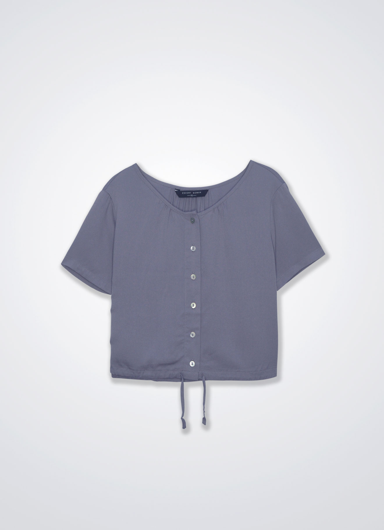 Minimal-Gray by Sleeve Blouse