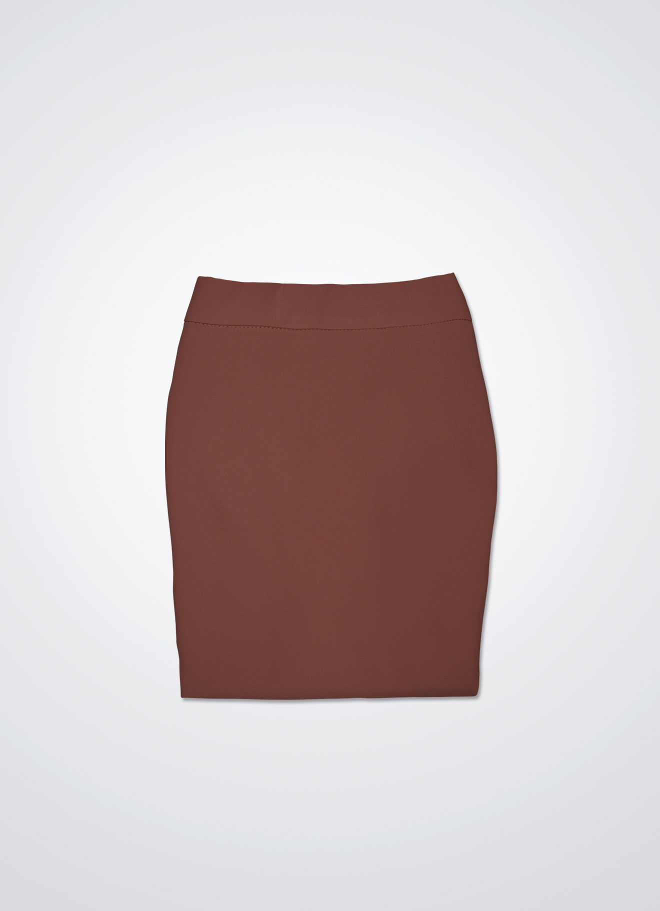 Mocha-Mousse by midi skirt
