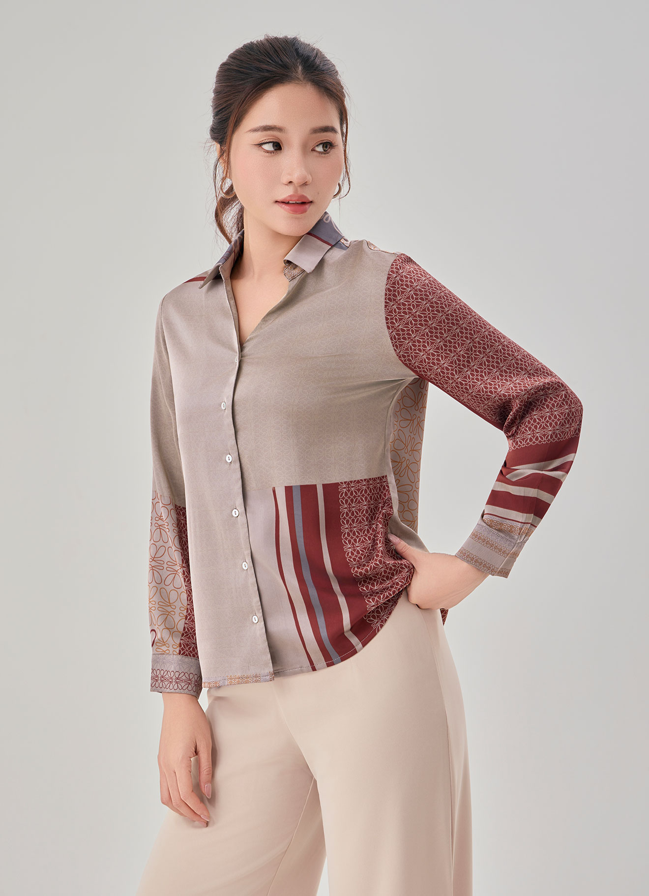 Mushroom by Printed Shirt