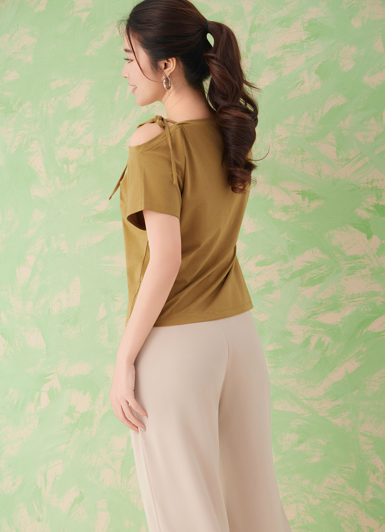 Mustard-Gold  by Sleeve Top