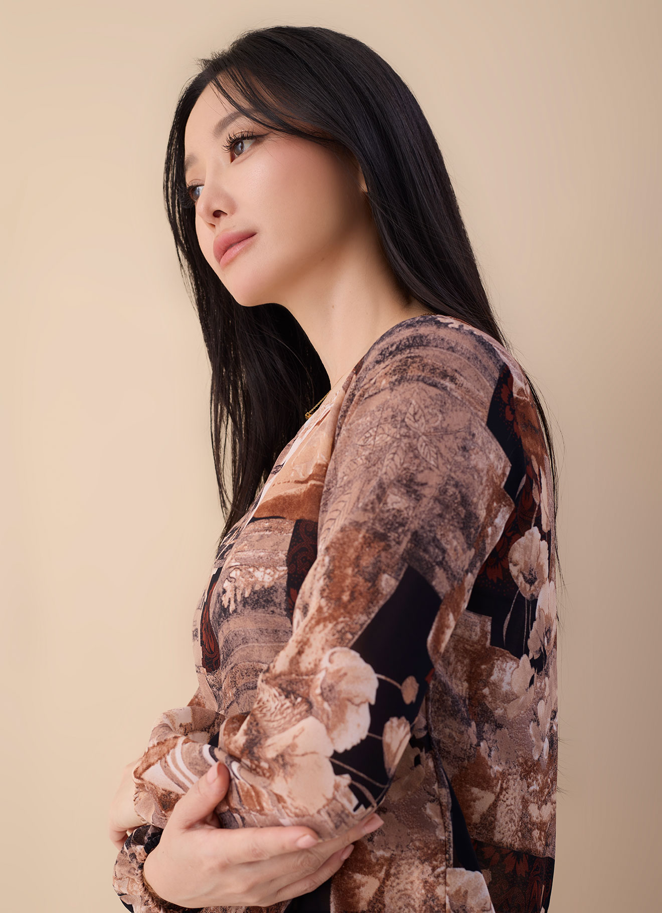 Natural  by Long Sleeve Blouse