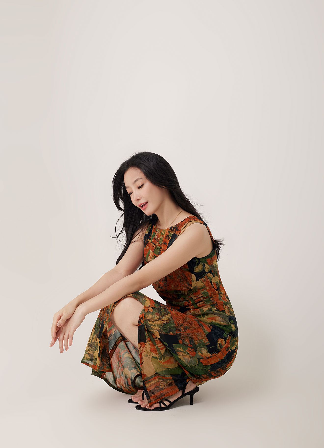 Olive-Branch  by Sleeveless Dress