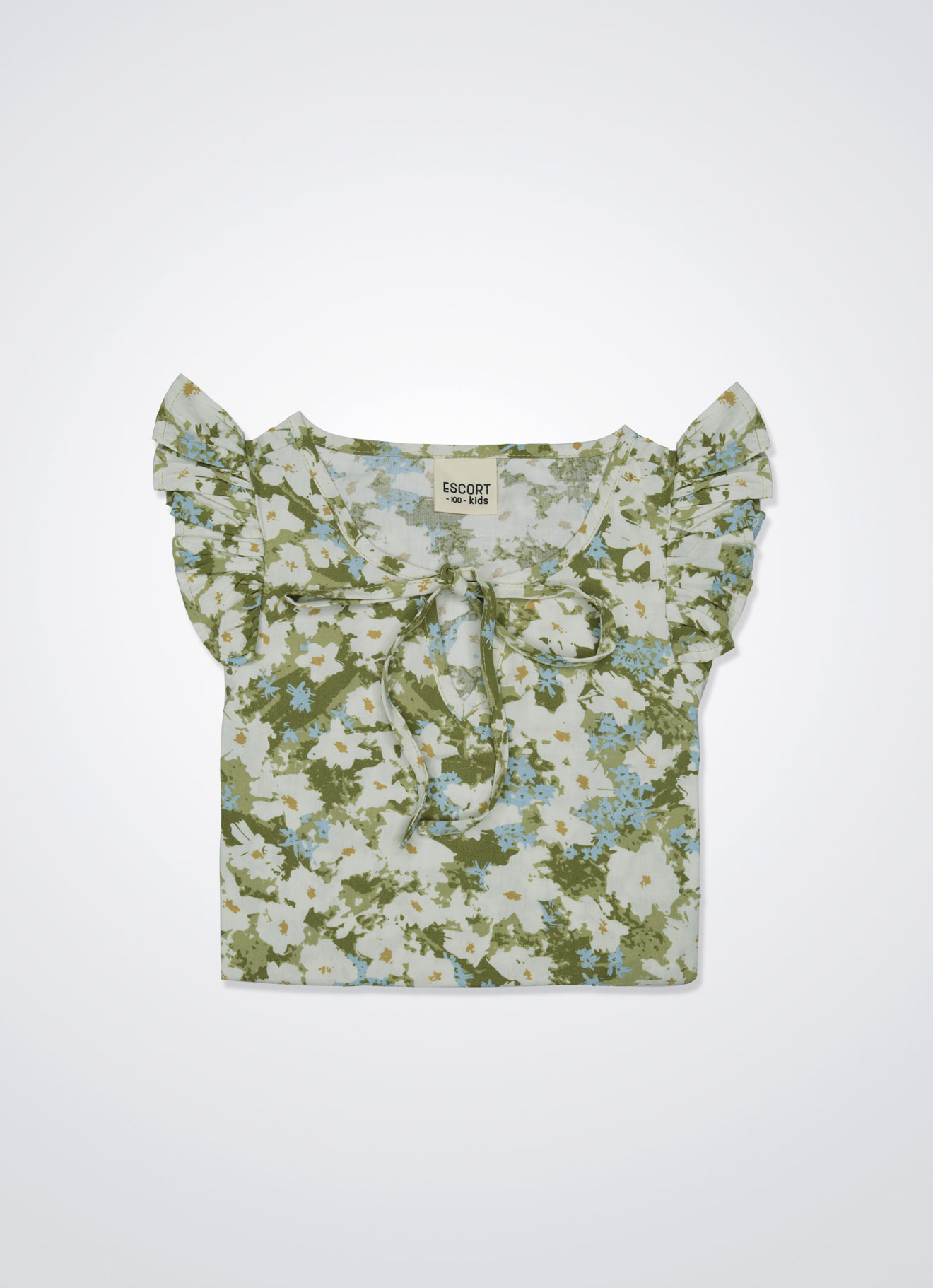 Olive-Branch by Pleated Blouse