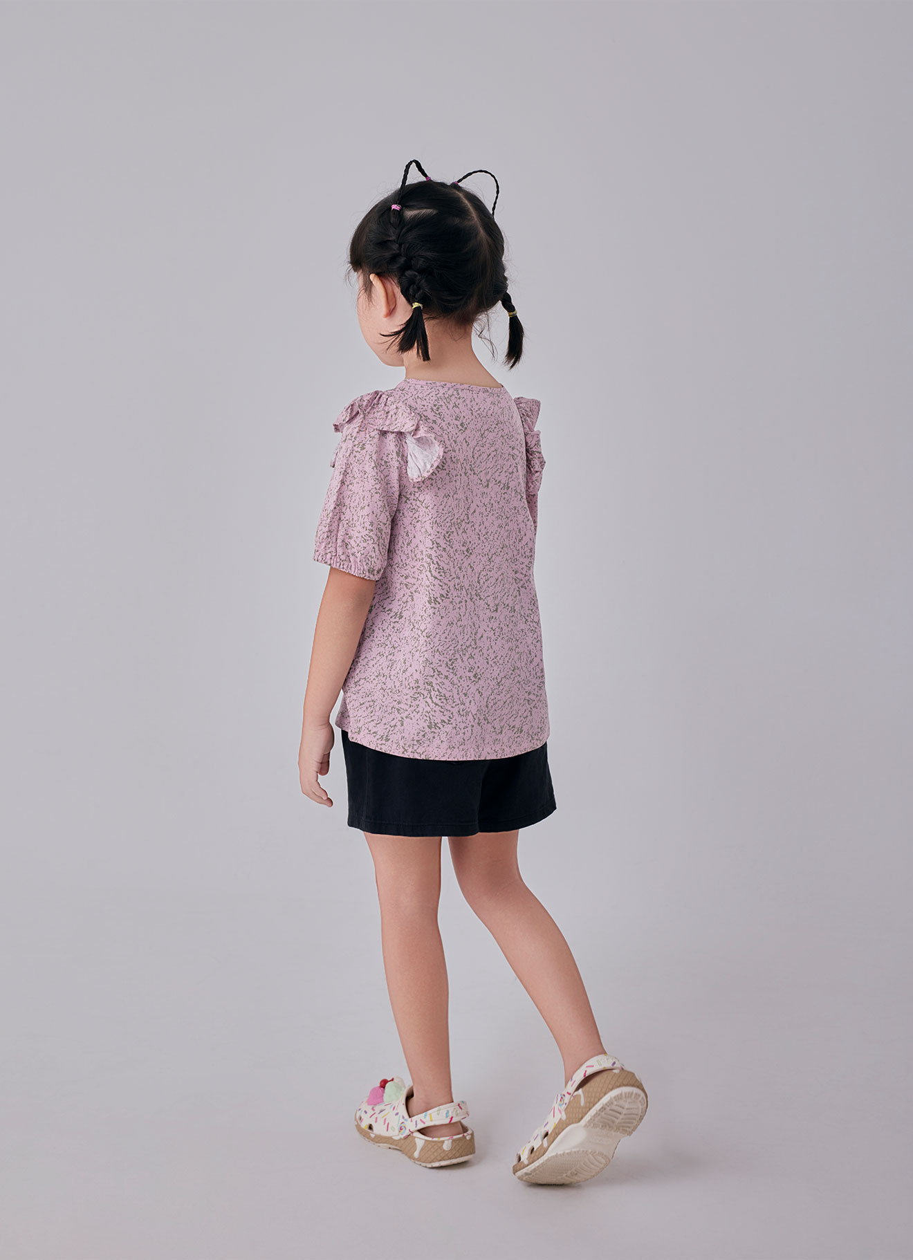 Orchid-Pink by Pleated Blouse