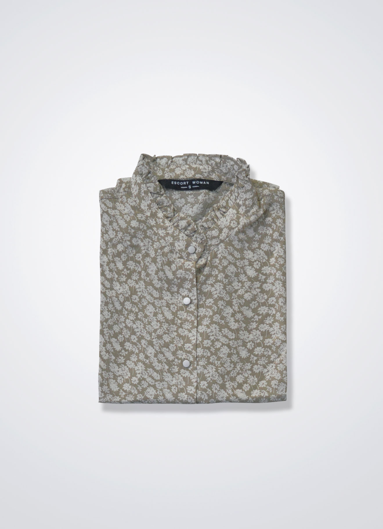 Oxford-Tan by Long-sleeved Blouse
