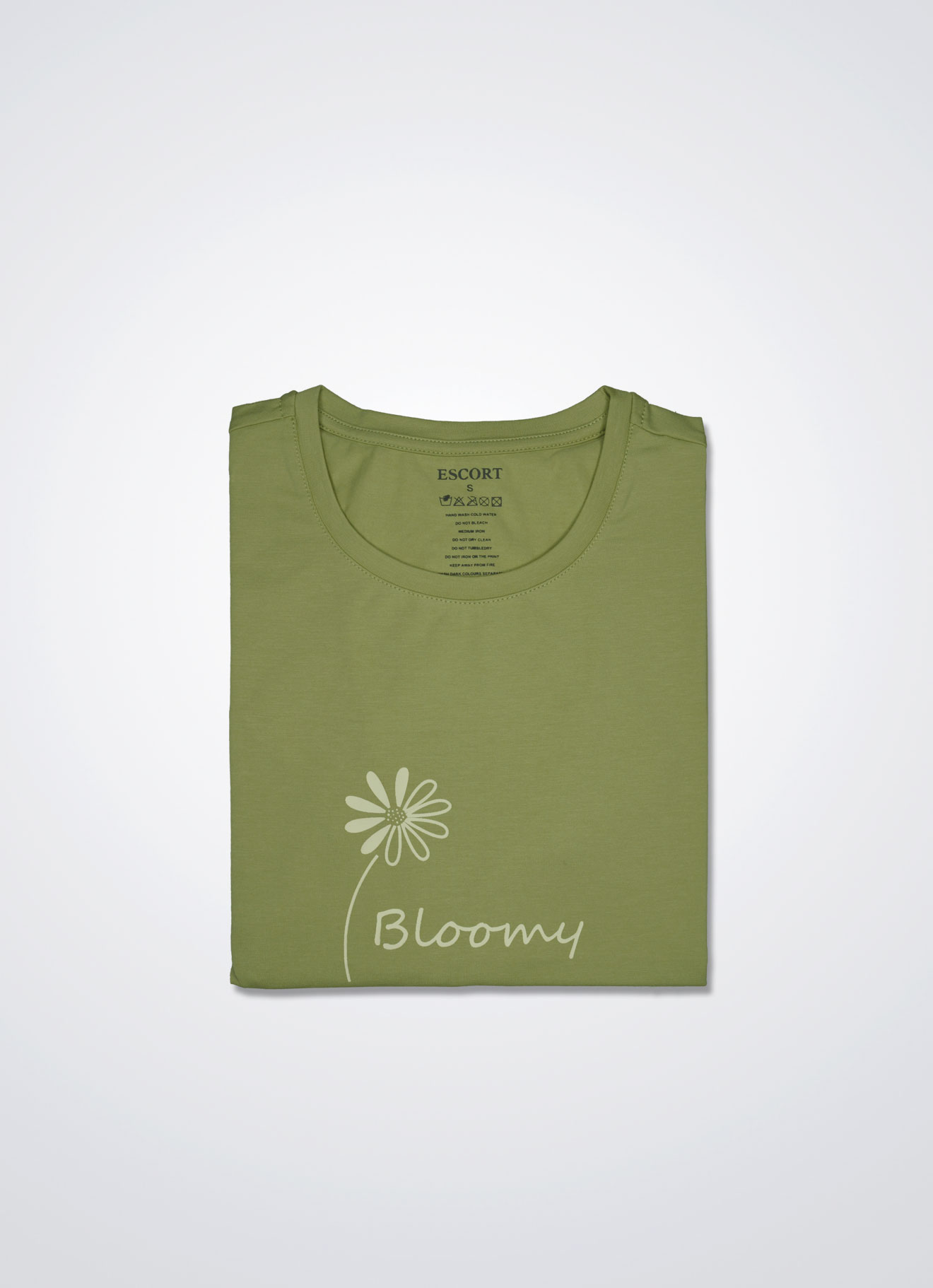 Pale-Green by Printed T-Shirt