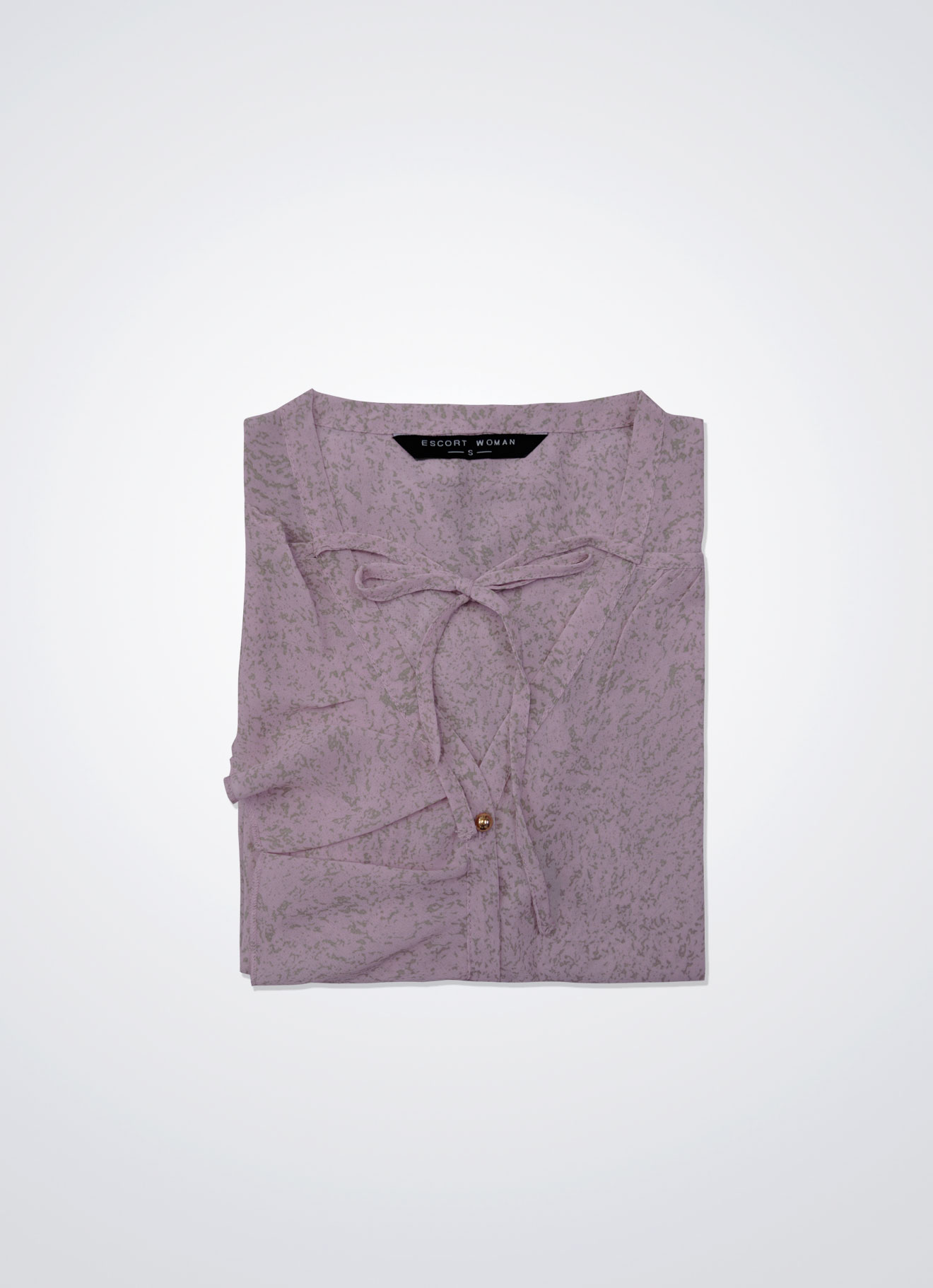 Pale-Lilac by BLOUSE WITH RUFFLES