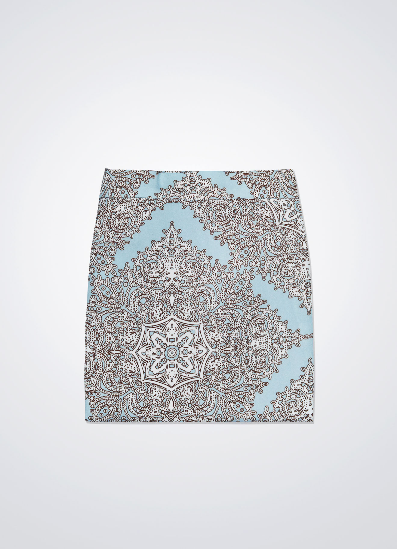 Pastel-Blue by PRINTED LONG SKIRT