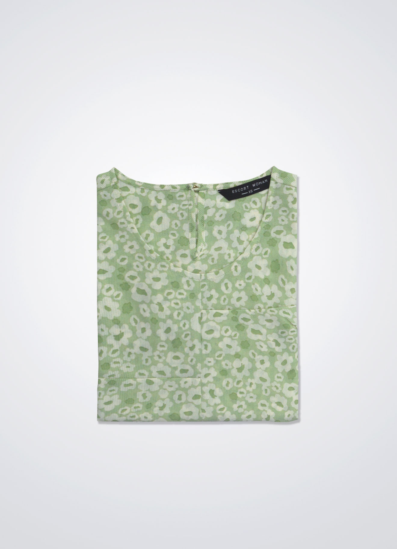 Pastel-Green by Pleated Blouse
