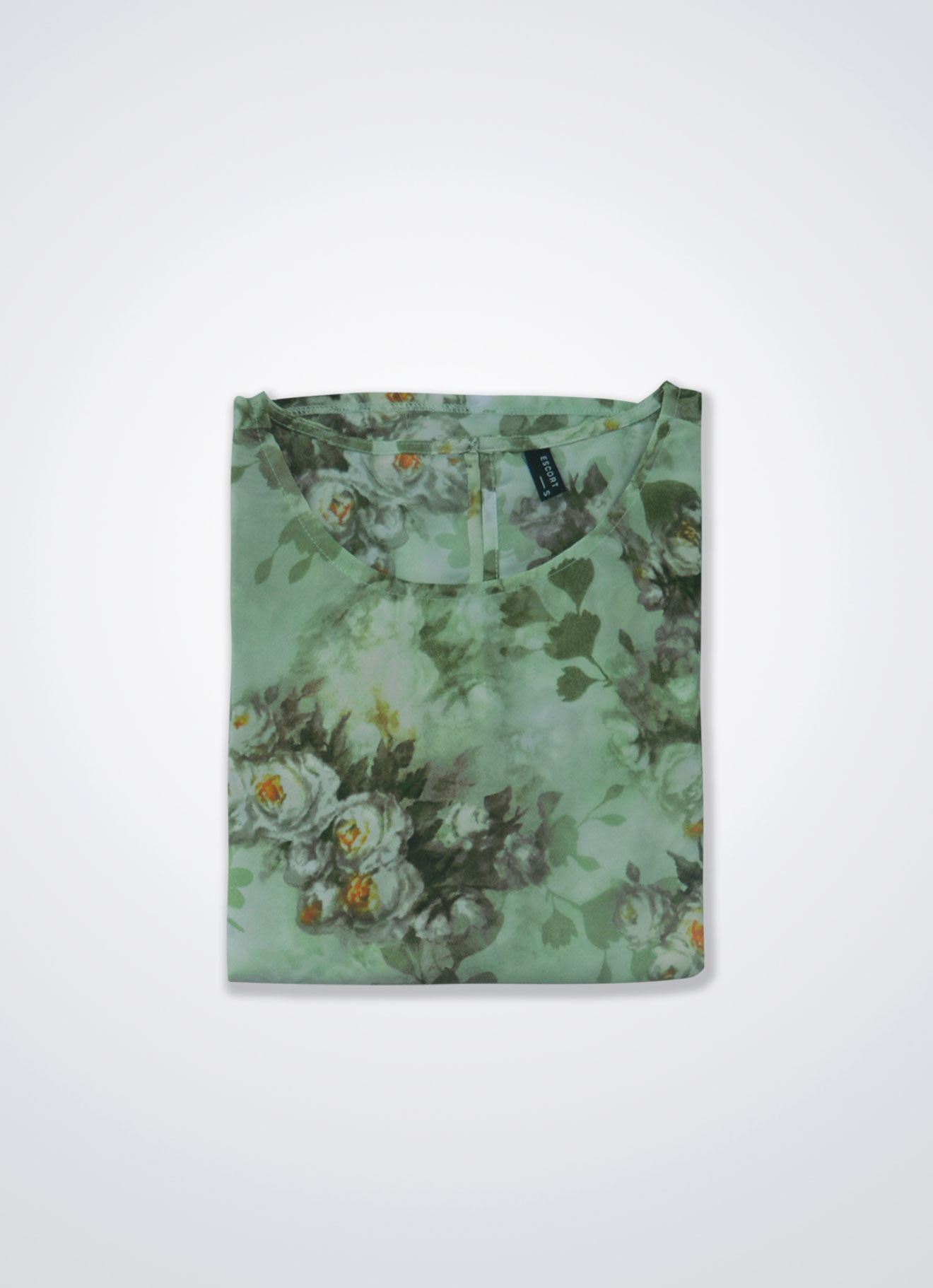 Patina-Green by Floral Printed Blouse