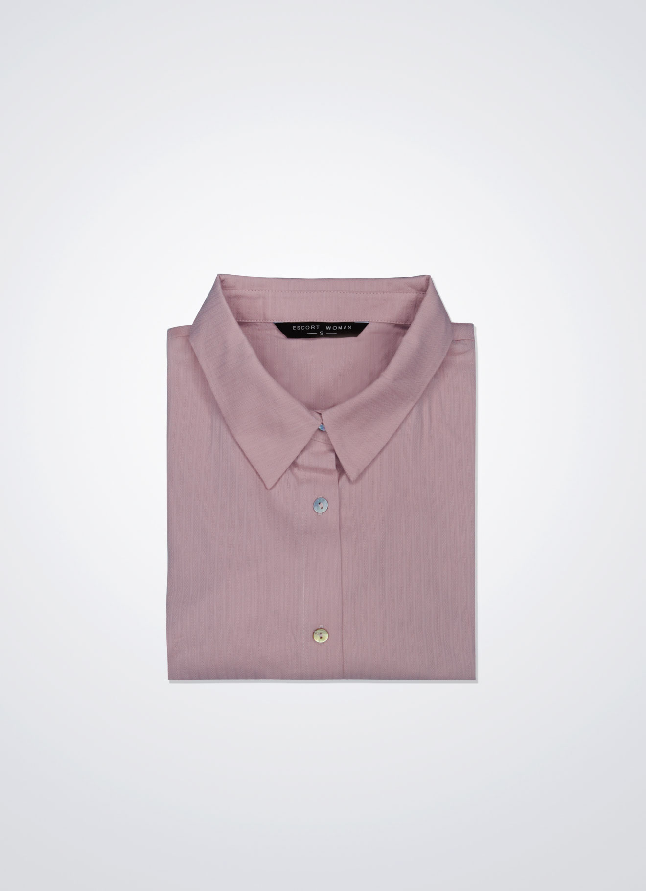 Peach-Beige by Shirt Collar Blouse