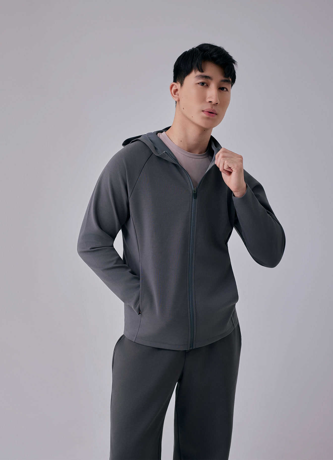 Pewter by Hooded Jacket