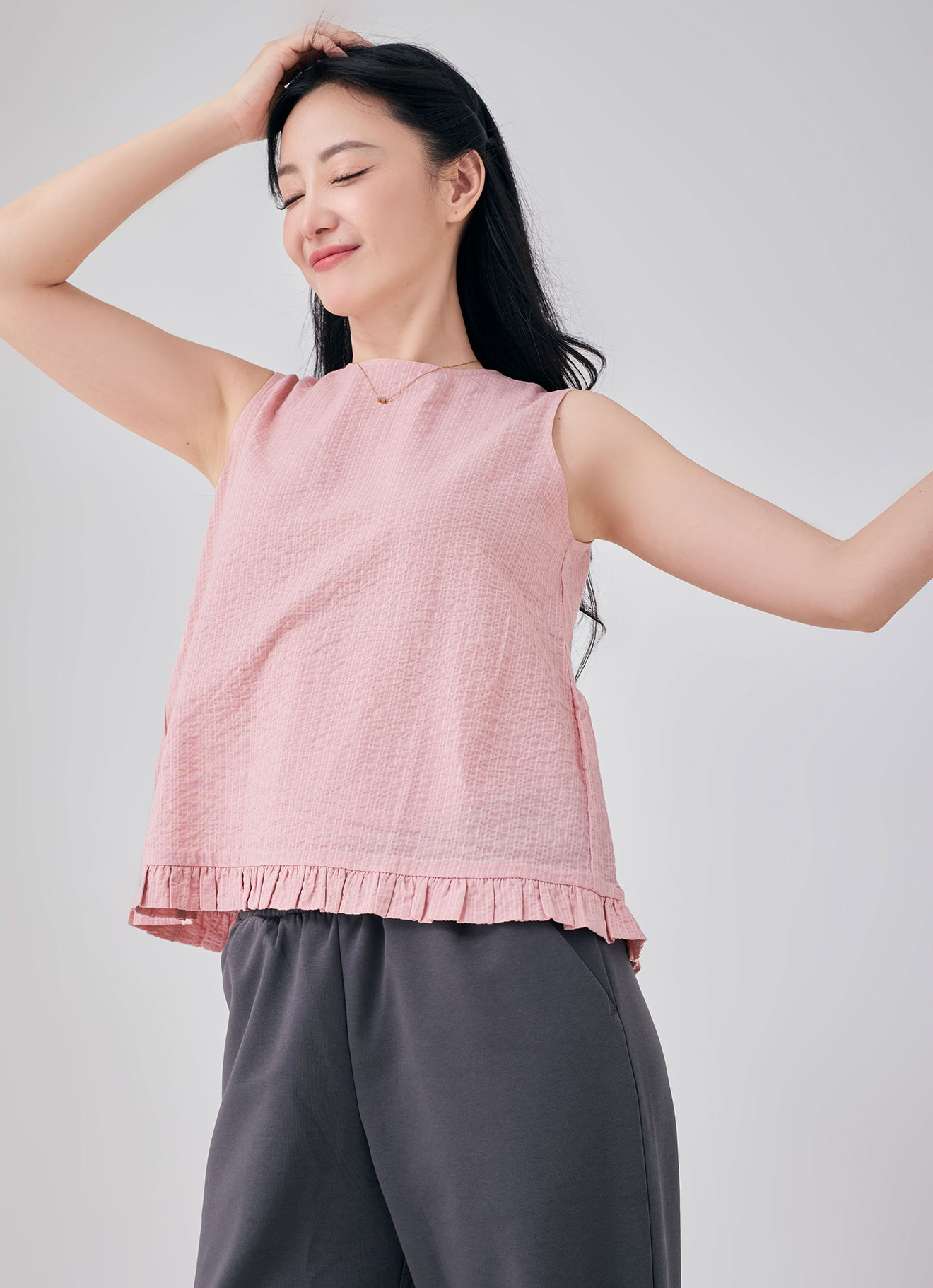 Pink-Nectar by Sleeveless Blouse