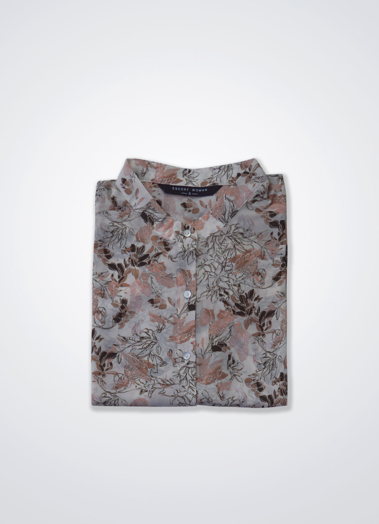 Pink-Sand by Long-sleeved Blouse