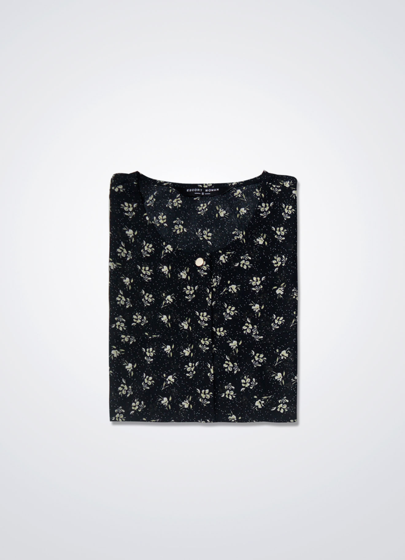 Pirate-Black by Long-sleeved Blouse