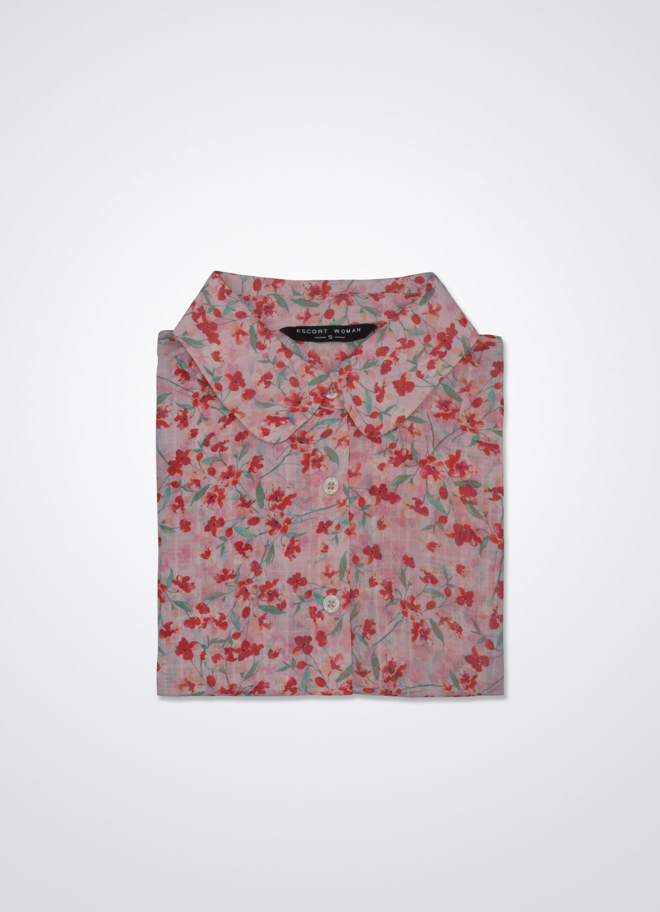 Poppy-Red by Sleeve Blouse