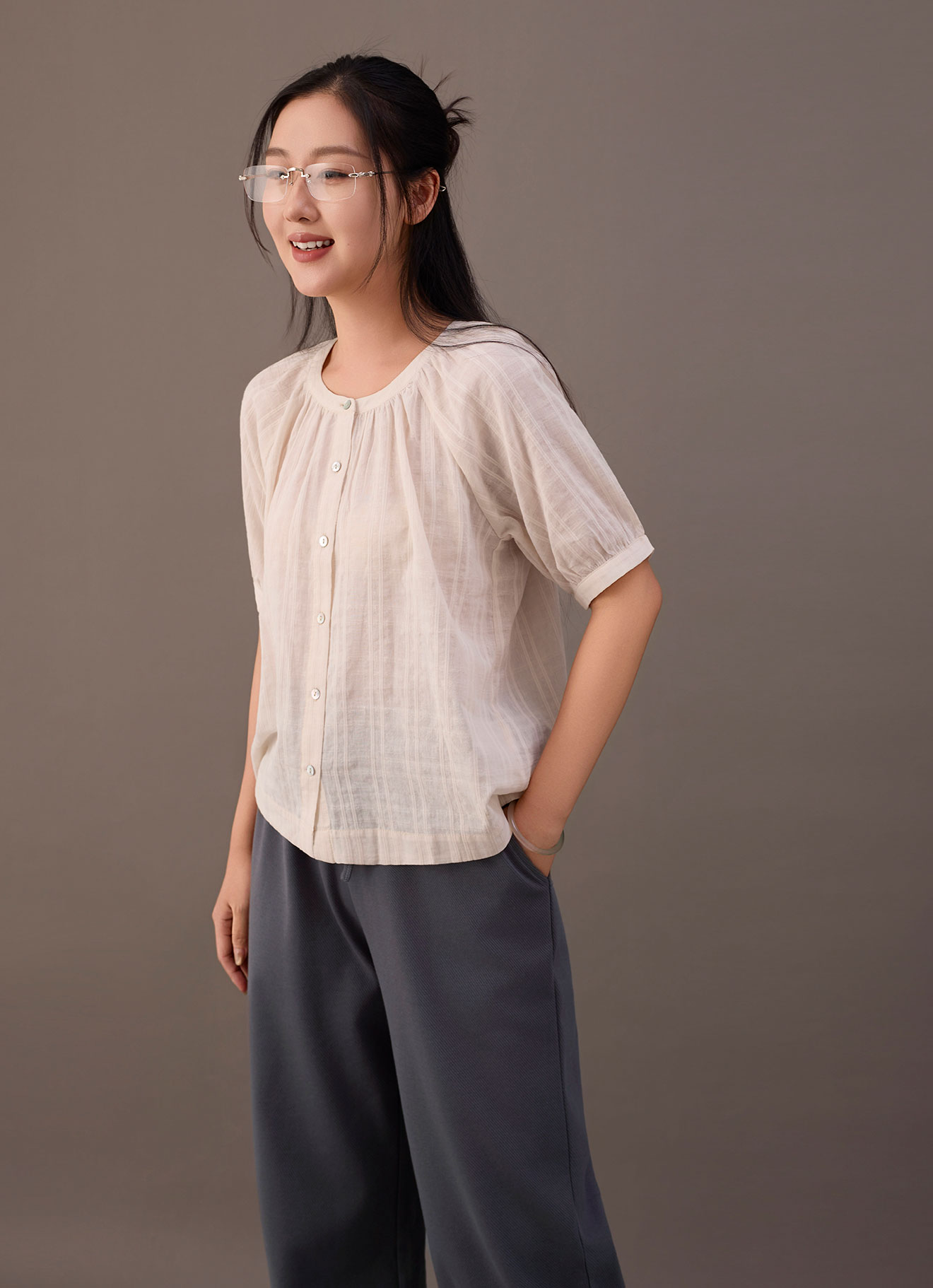 Pristine  by Sleeve Blouse