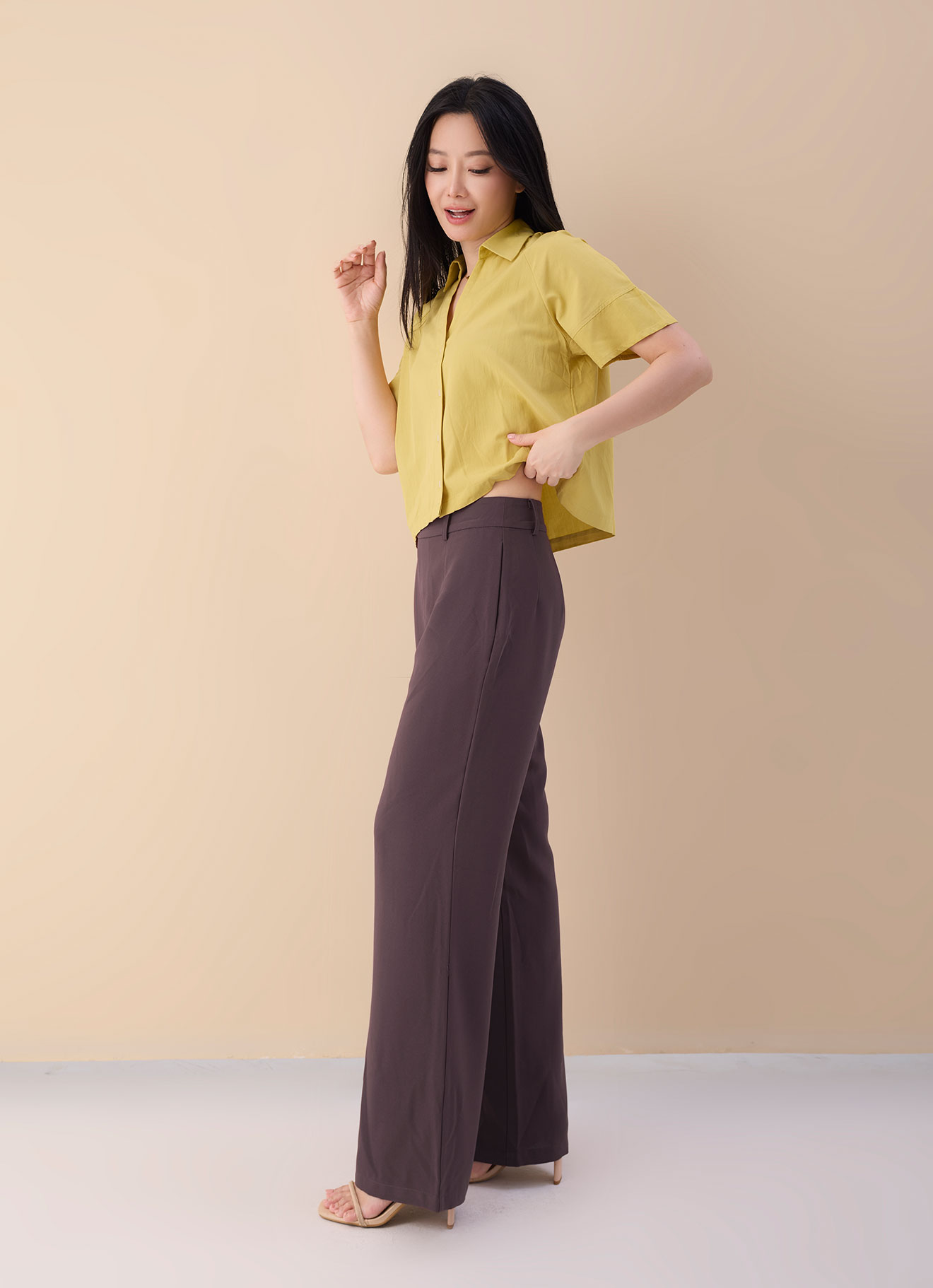 Puce by Wide-leg pants