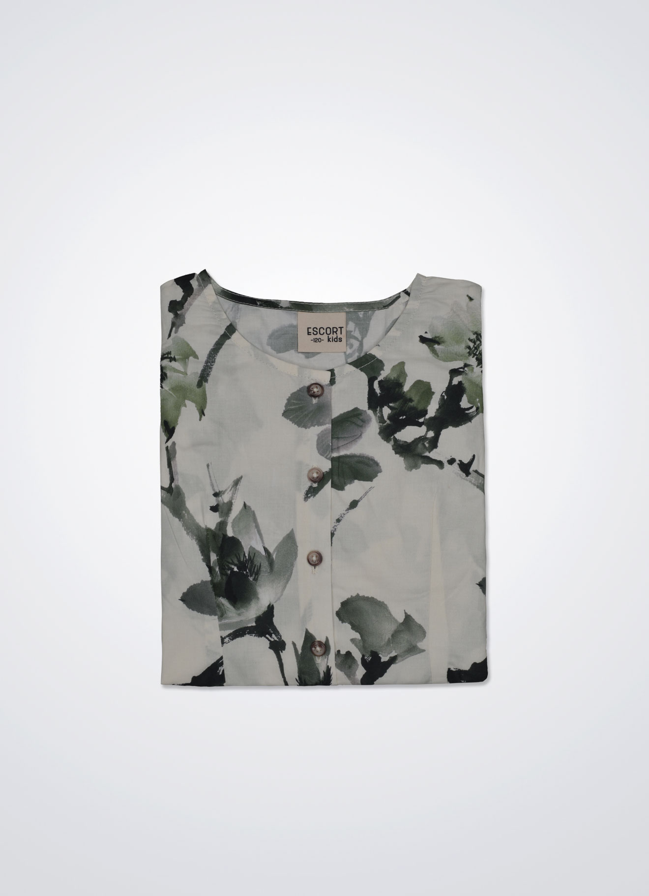 Quiet-Green by Pleated Blouse