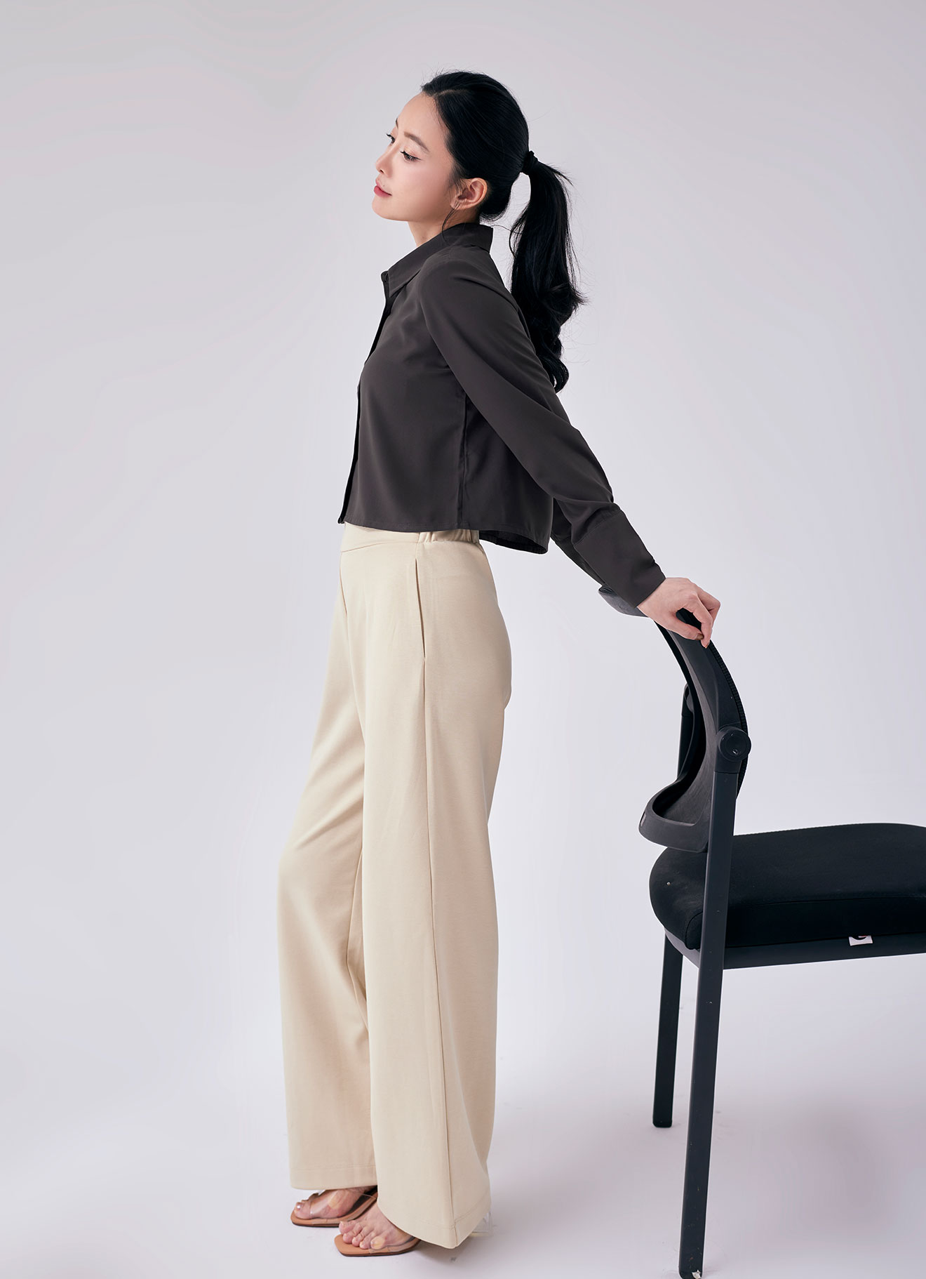 Raven by Shirt Collar Blouse