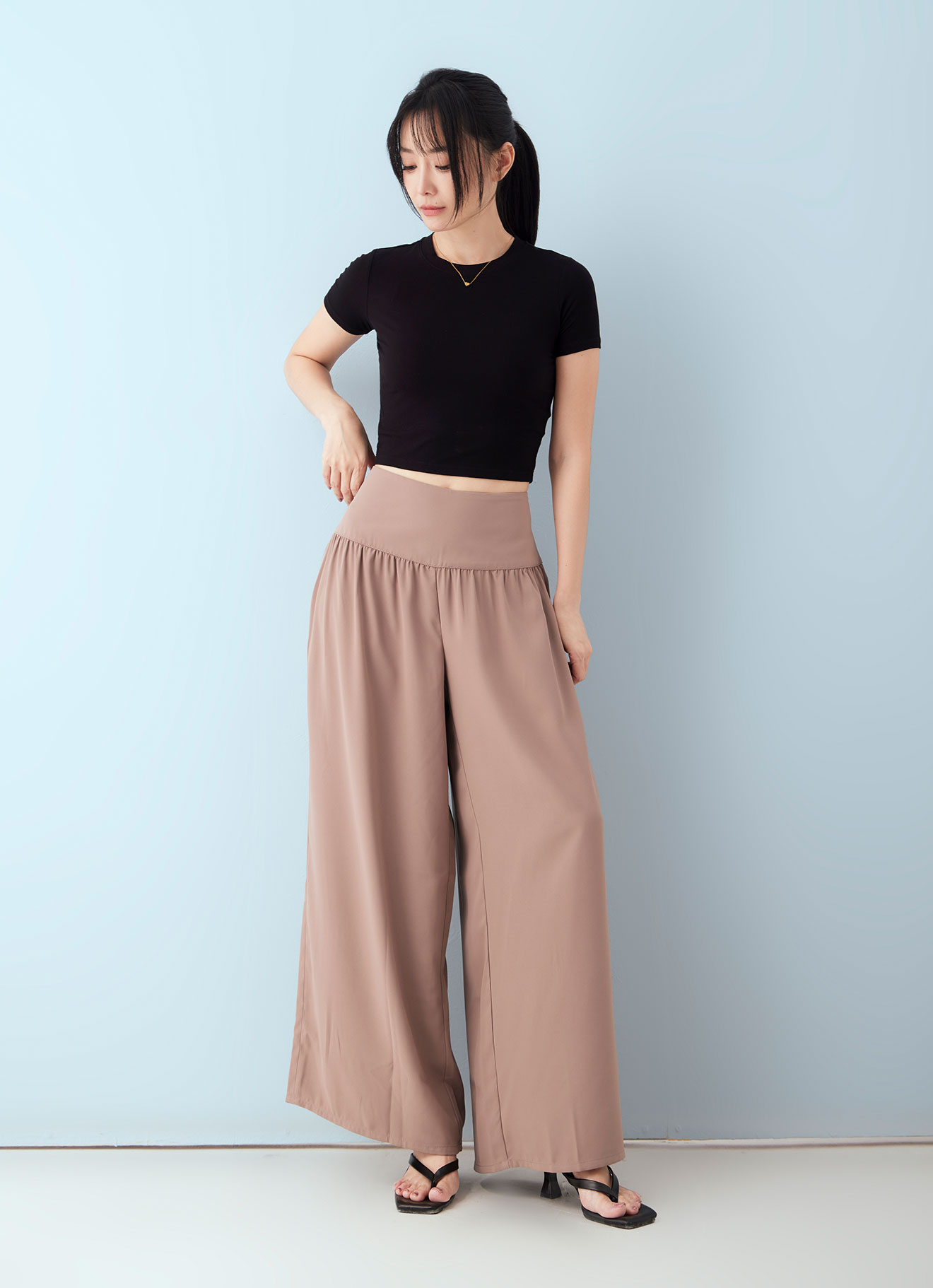 Raw-Umber by Wide-leg Pants