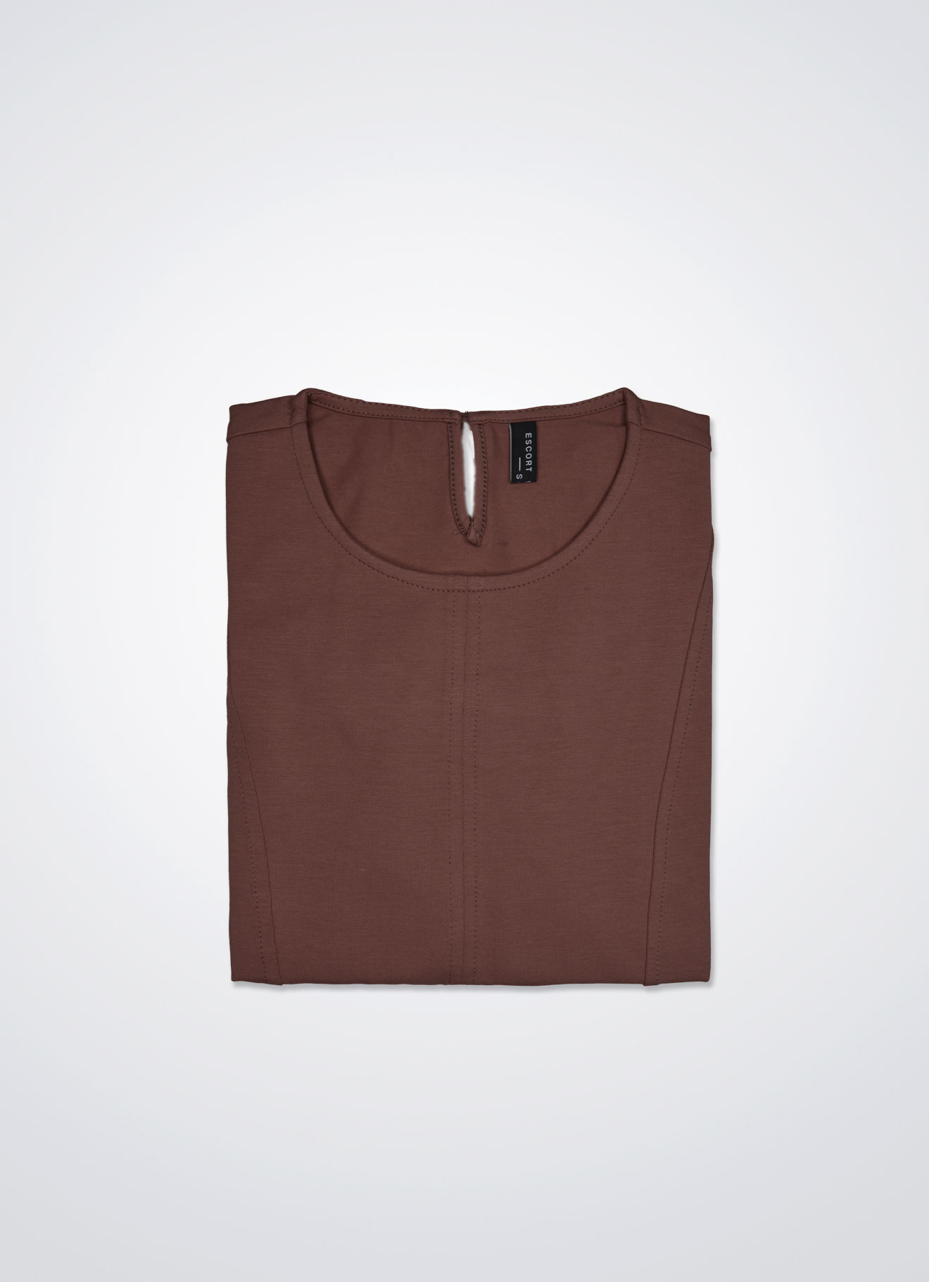 Raw-Umber by Round-Neck Top