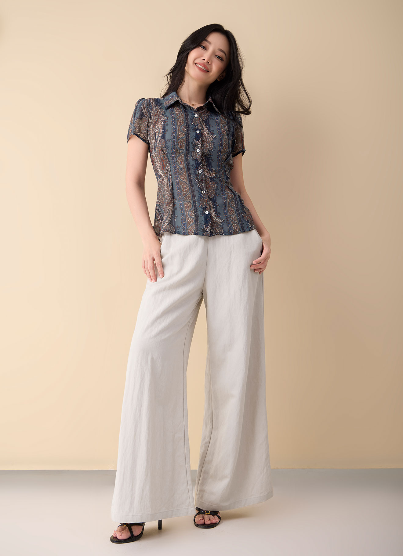 Rock-Ridge by Printed Blouse