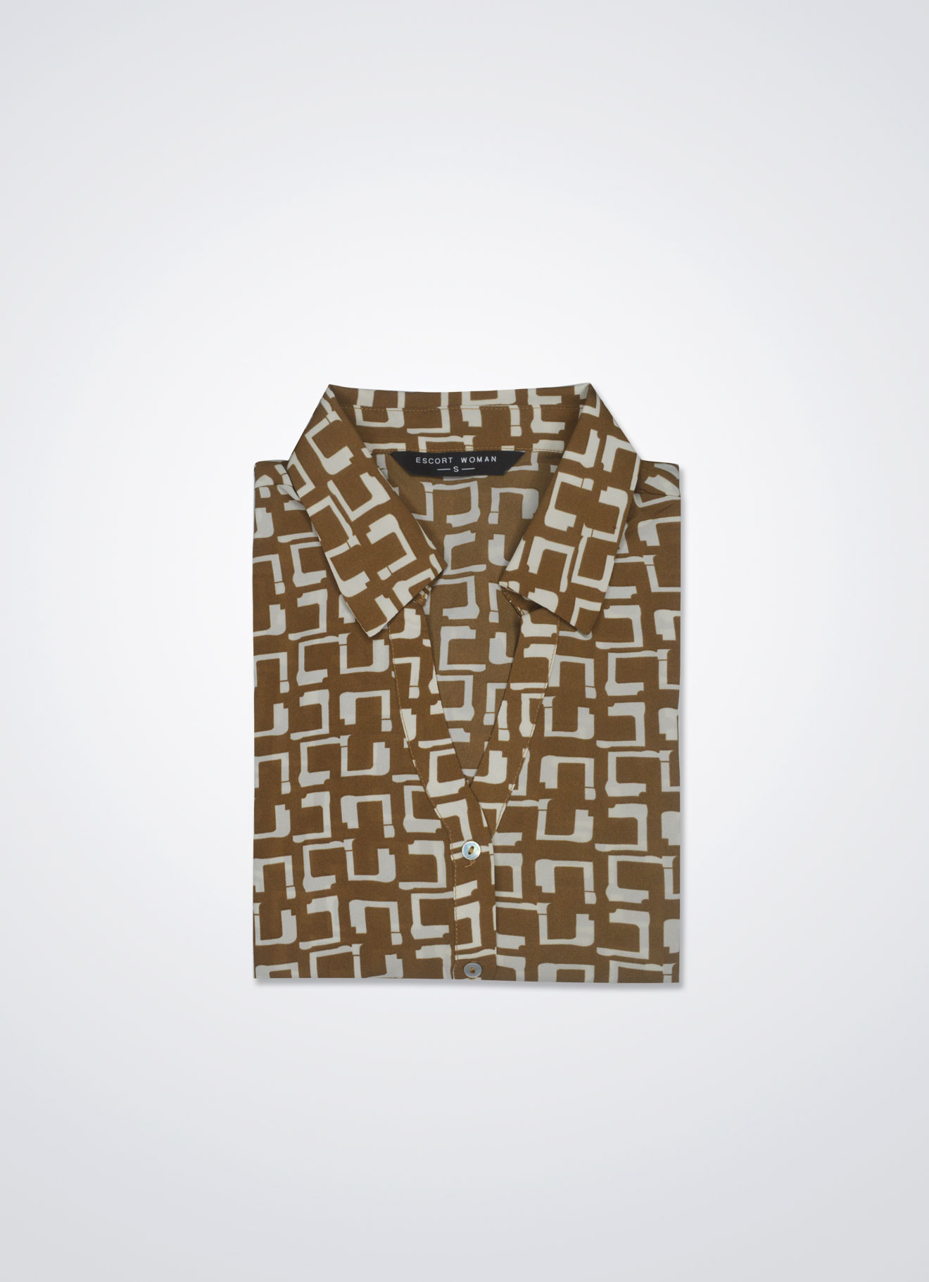 Rubber by Shirt Collar Blouse