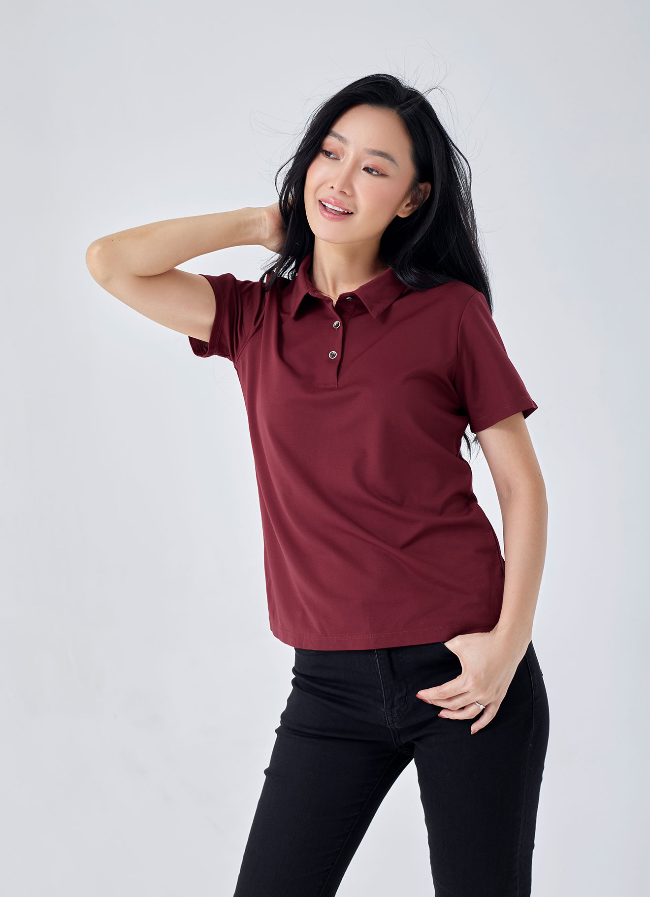 Ruby-Wine by Polo Shirt