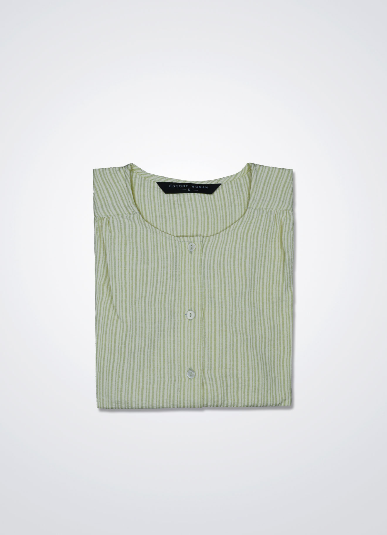 Seafoam-Green by Puff Sleeve Blouse