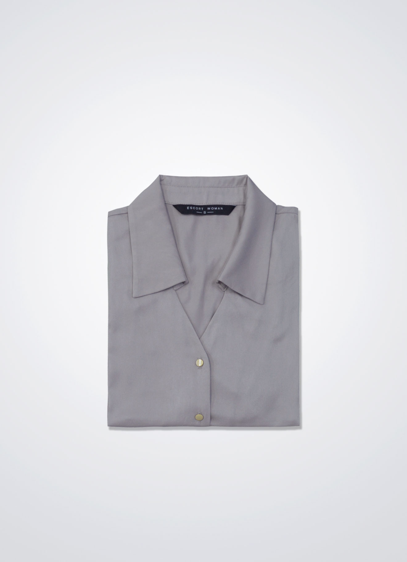 Shadow-Gray by Sleeve Blouse