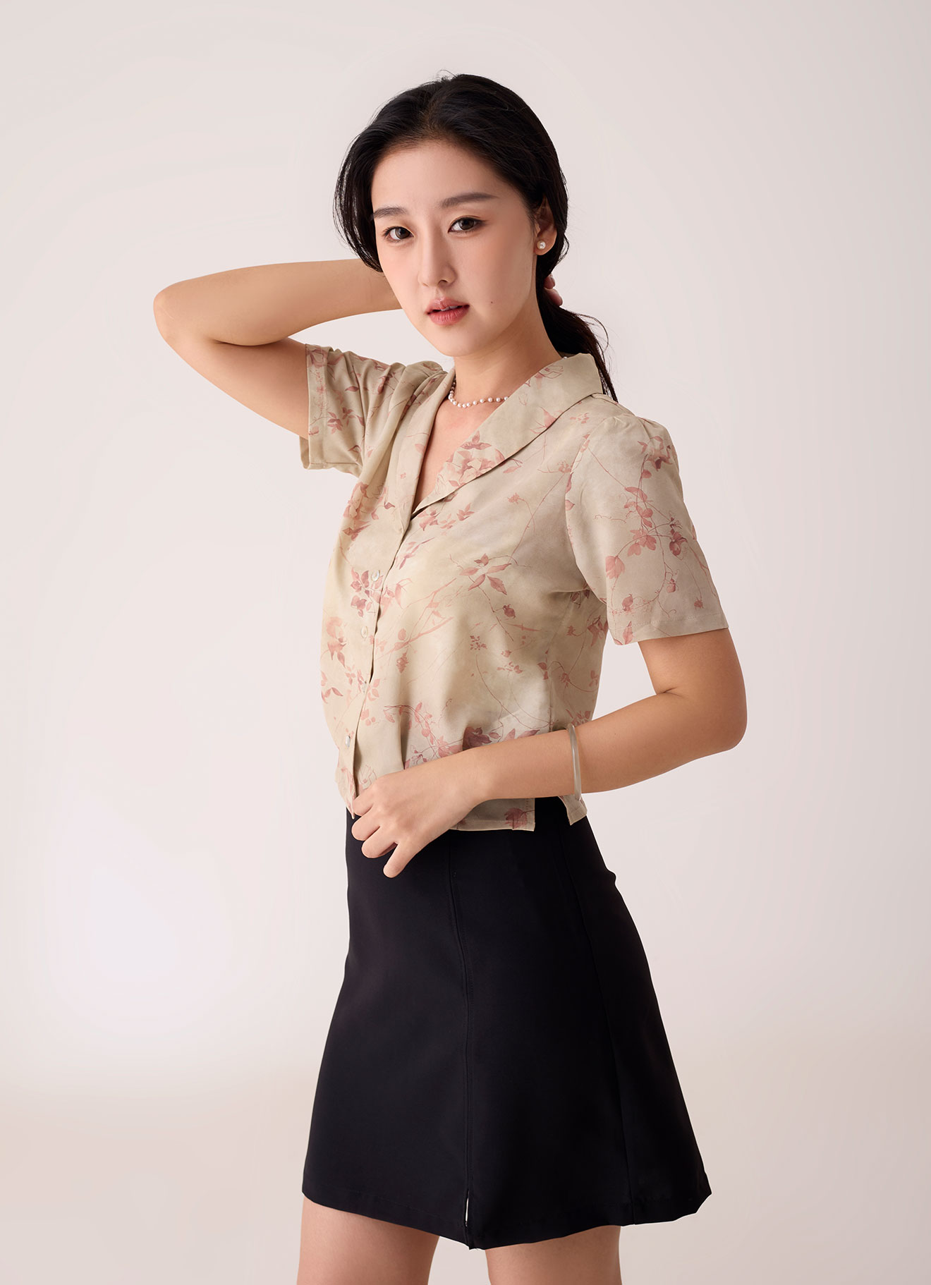 Shifting-Sand by Printed Blouse