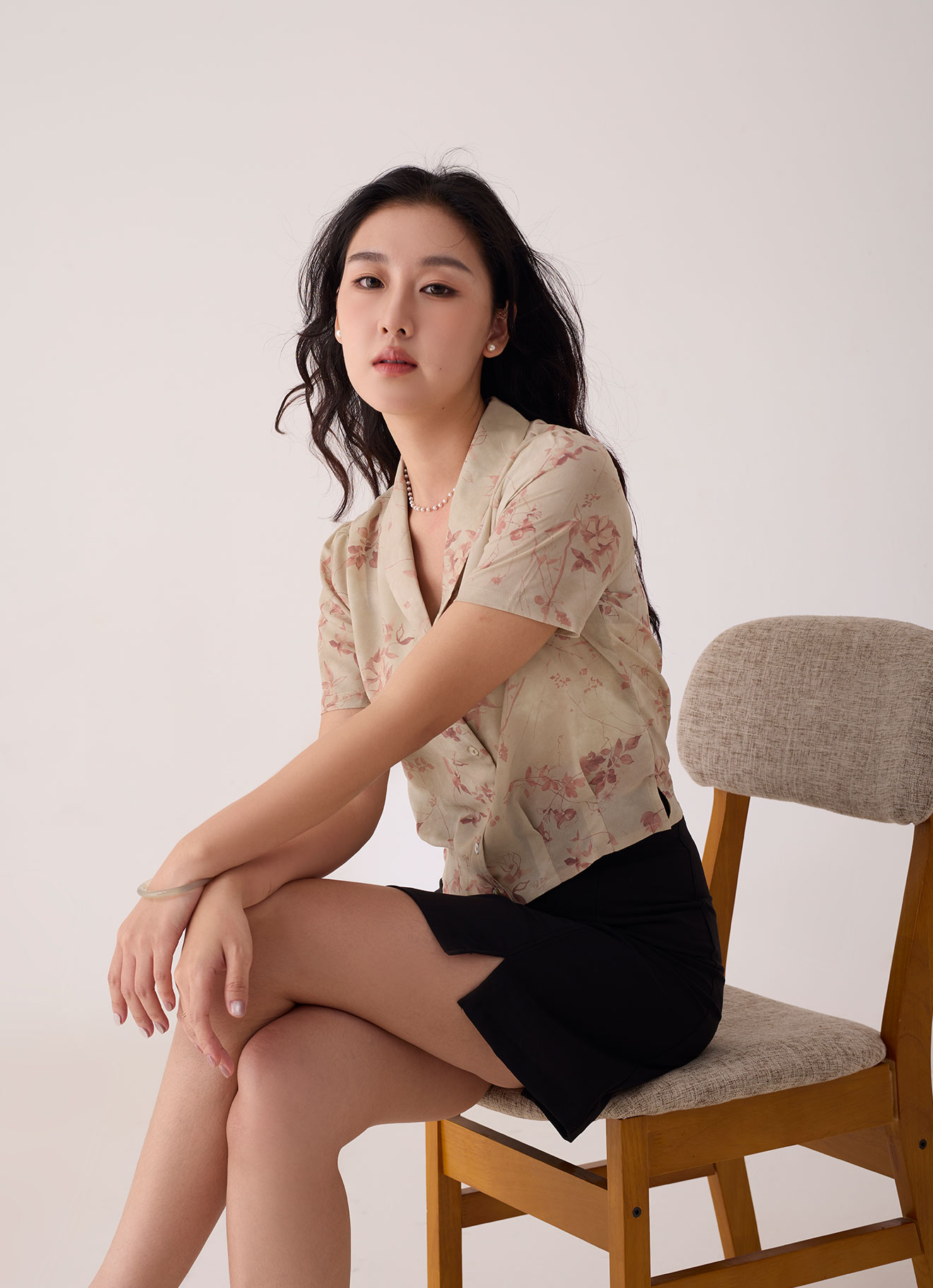 Shifting-Sand by Printed Blouse