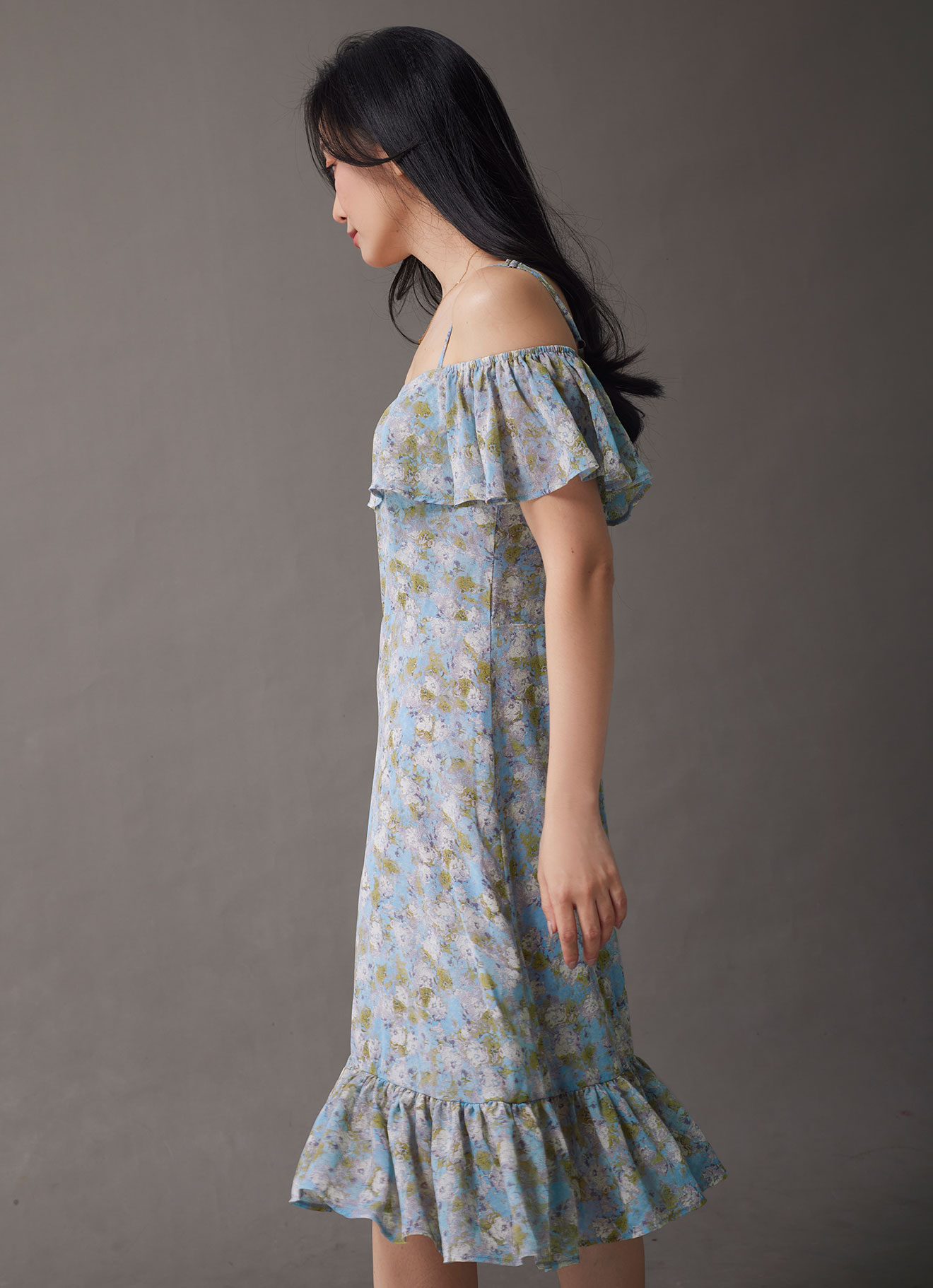 Sky-Blue by Sleeveless Dress