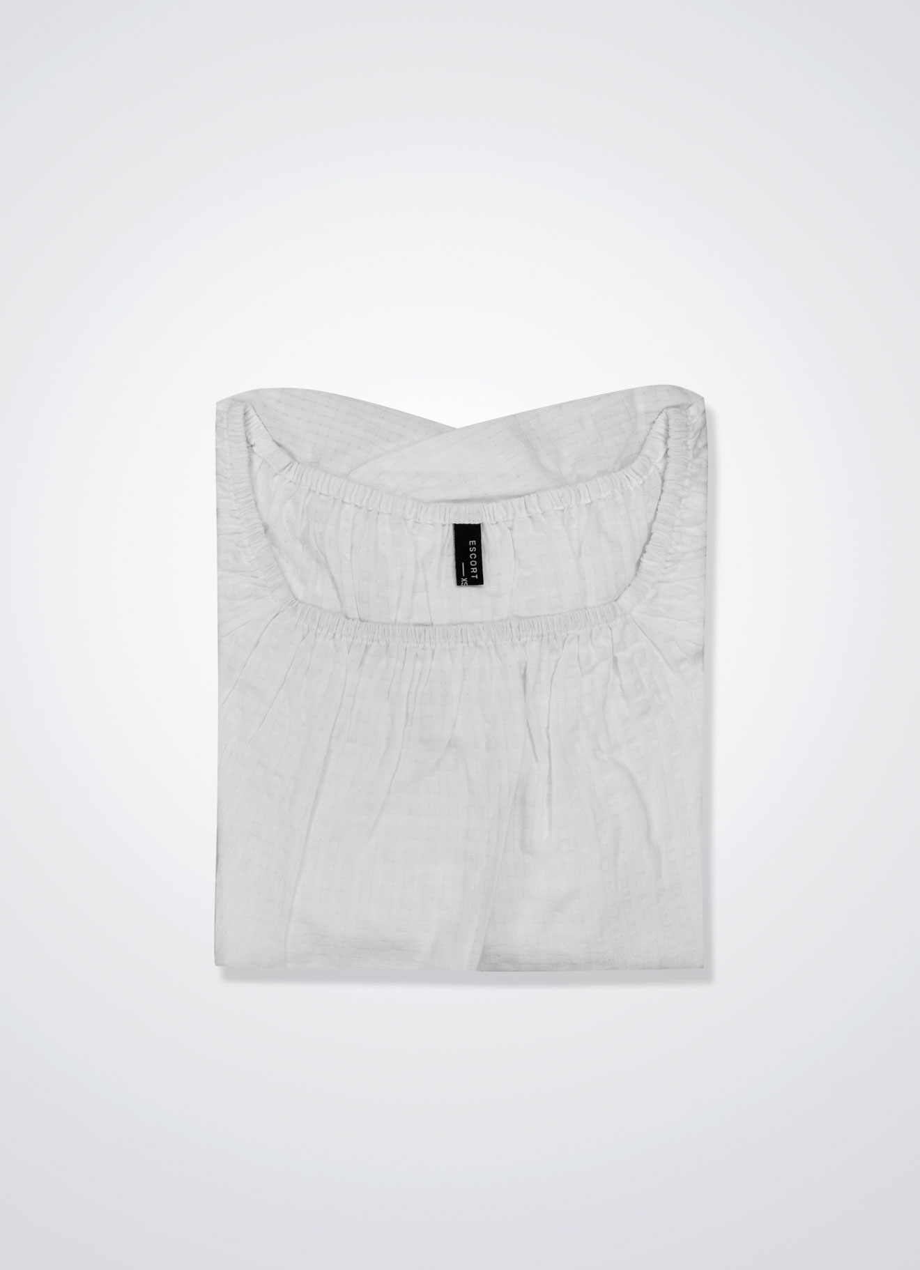 Snow-White by Sleeve Blouse