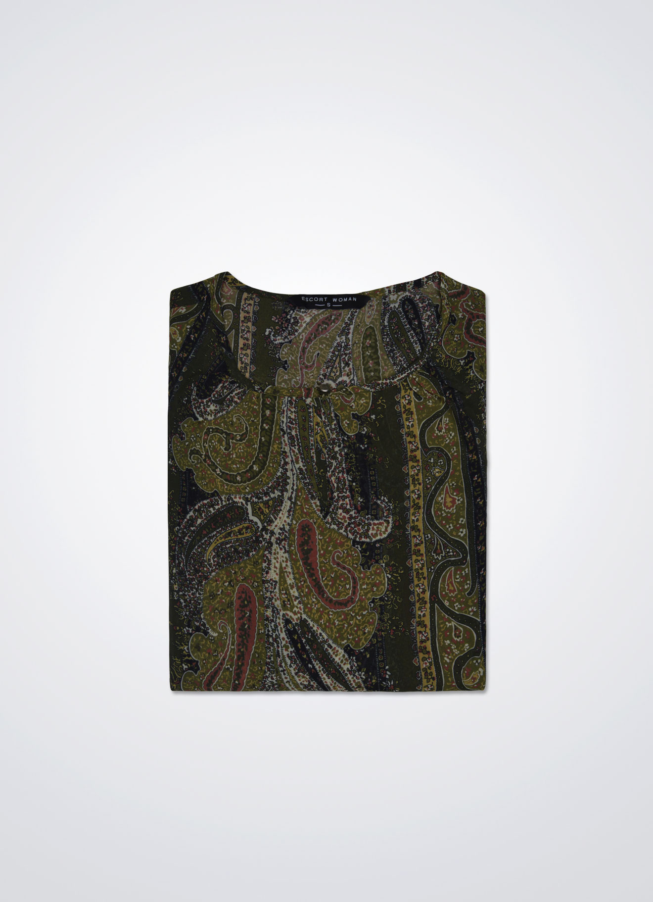 Stone-Gray by Sleeve Blouse
