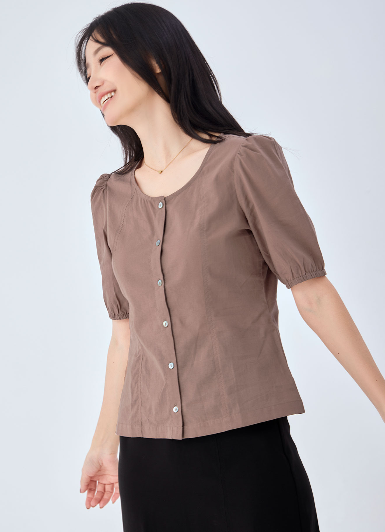 Stucco  by Puff Sleeve Top