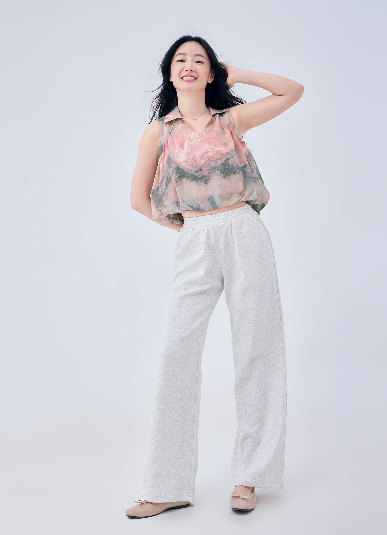 Sunburst by Sleeveless Blouse