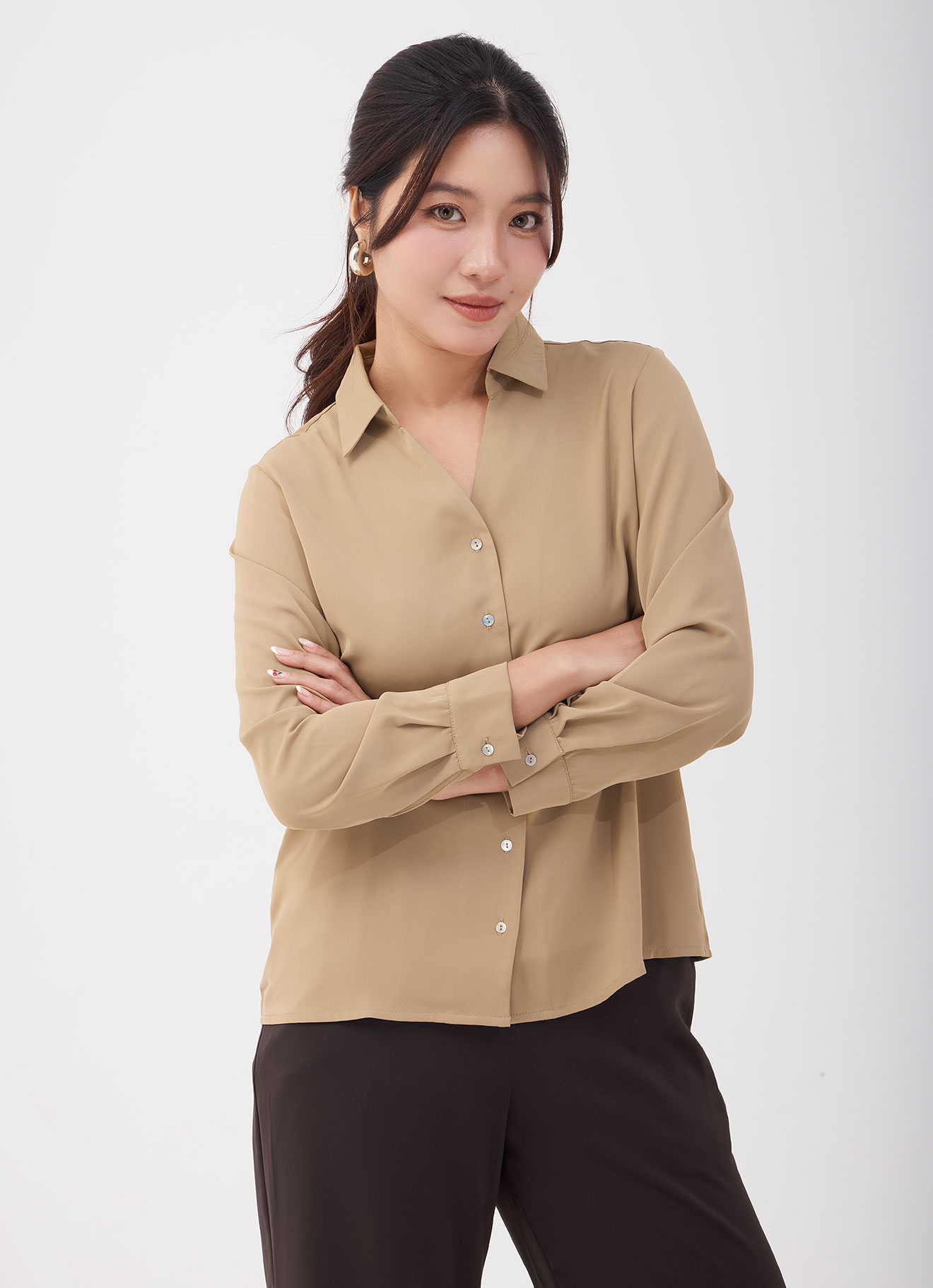 Tan by Shirt