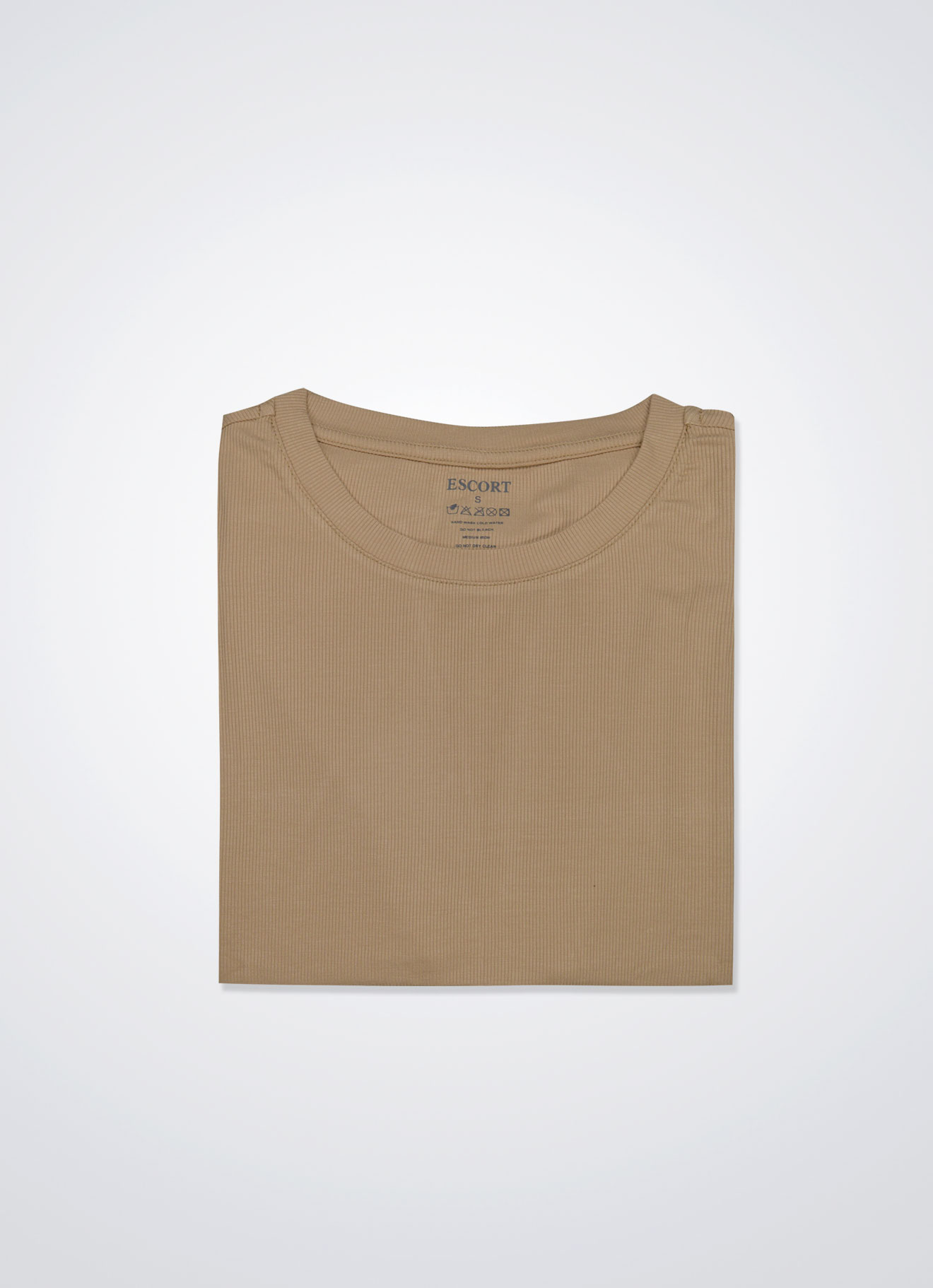 Tan by Round Neck Blouse