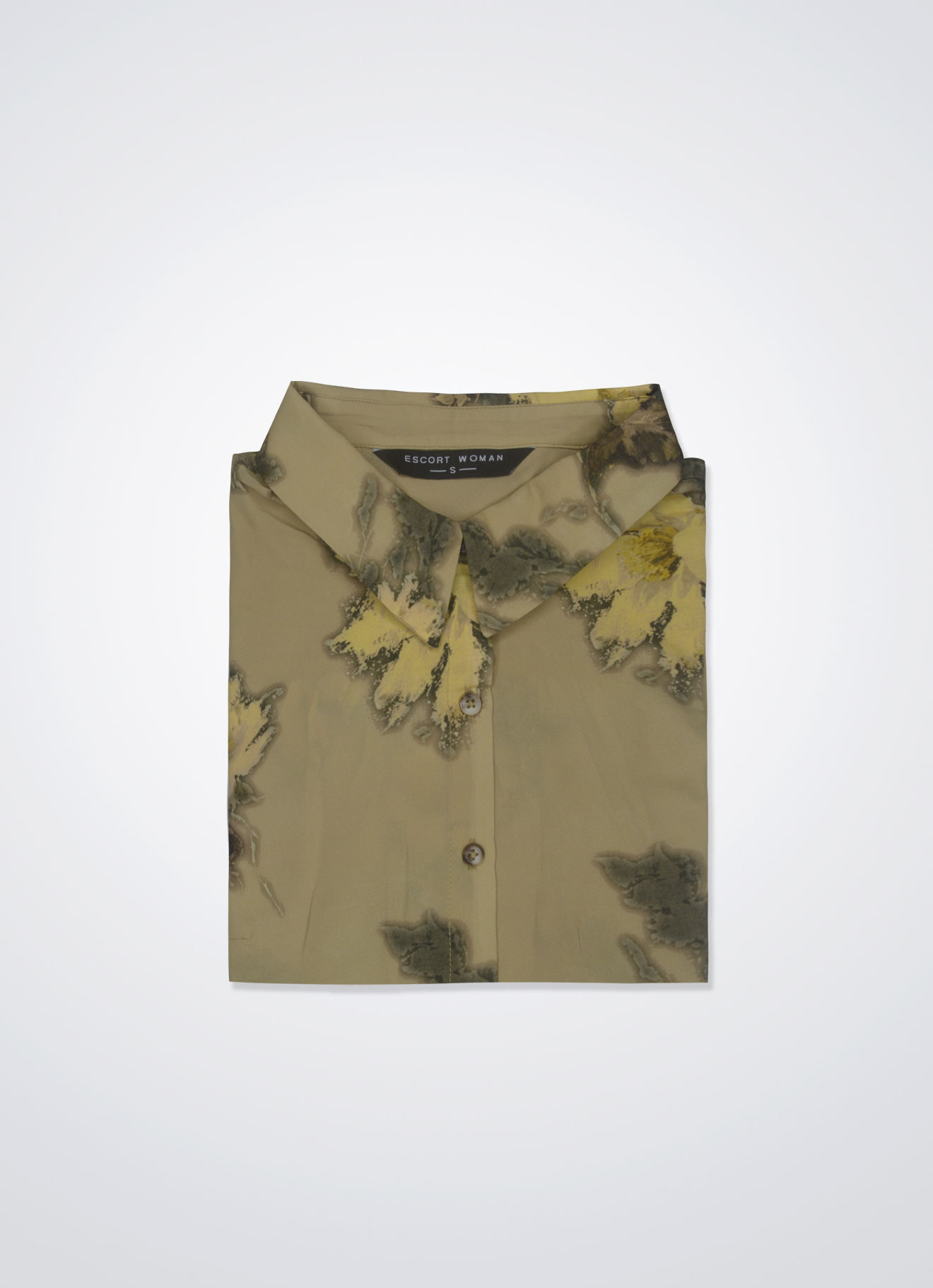 Taos-Taupe by Floral Printed Blouse