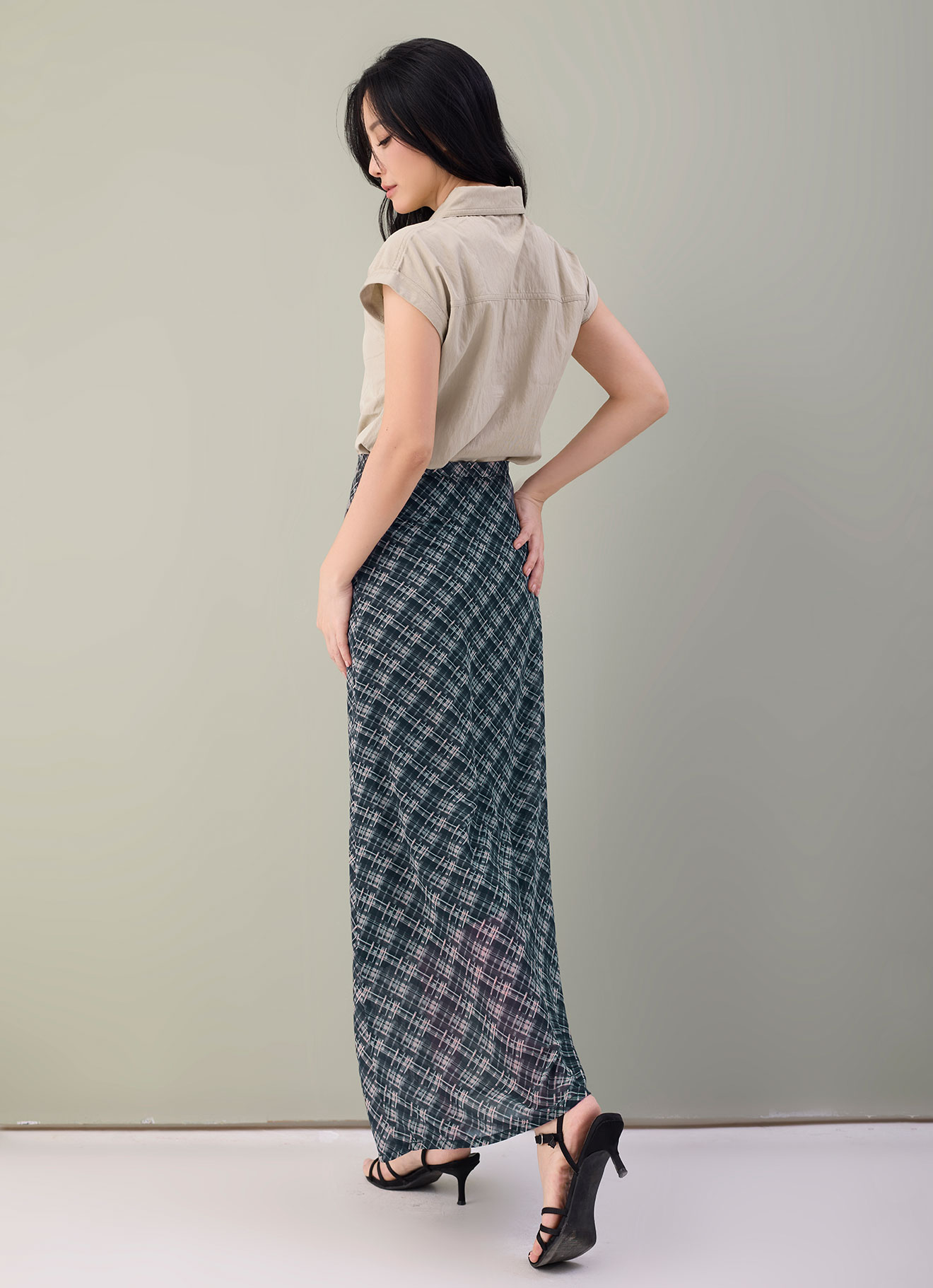 Thyme by Printed Skirt