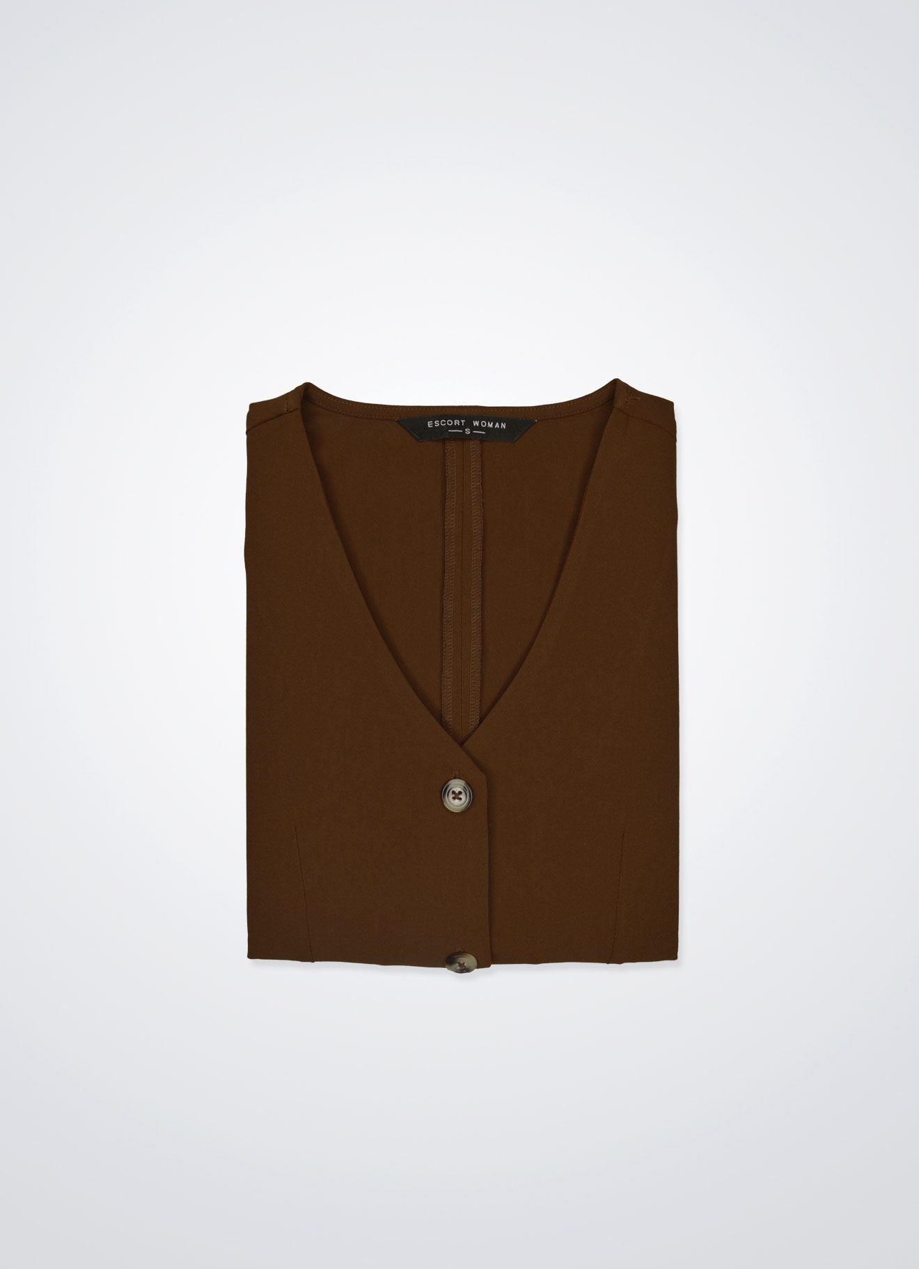 Tortoise-Shell by V-Neck Dress