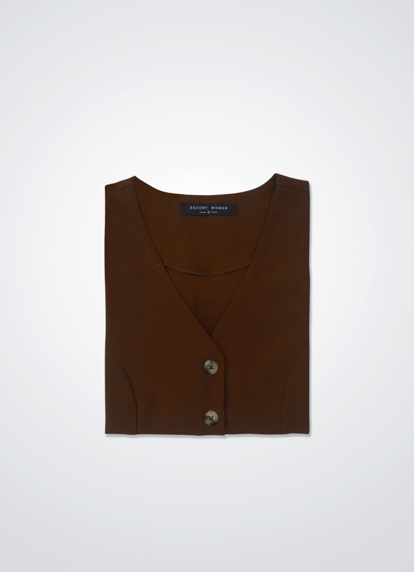 Tortoise-Shell by Sleeveless Blouse